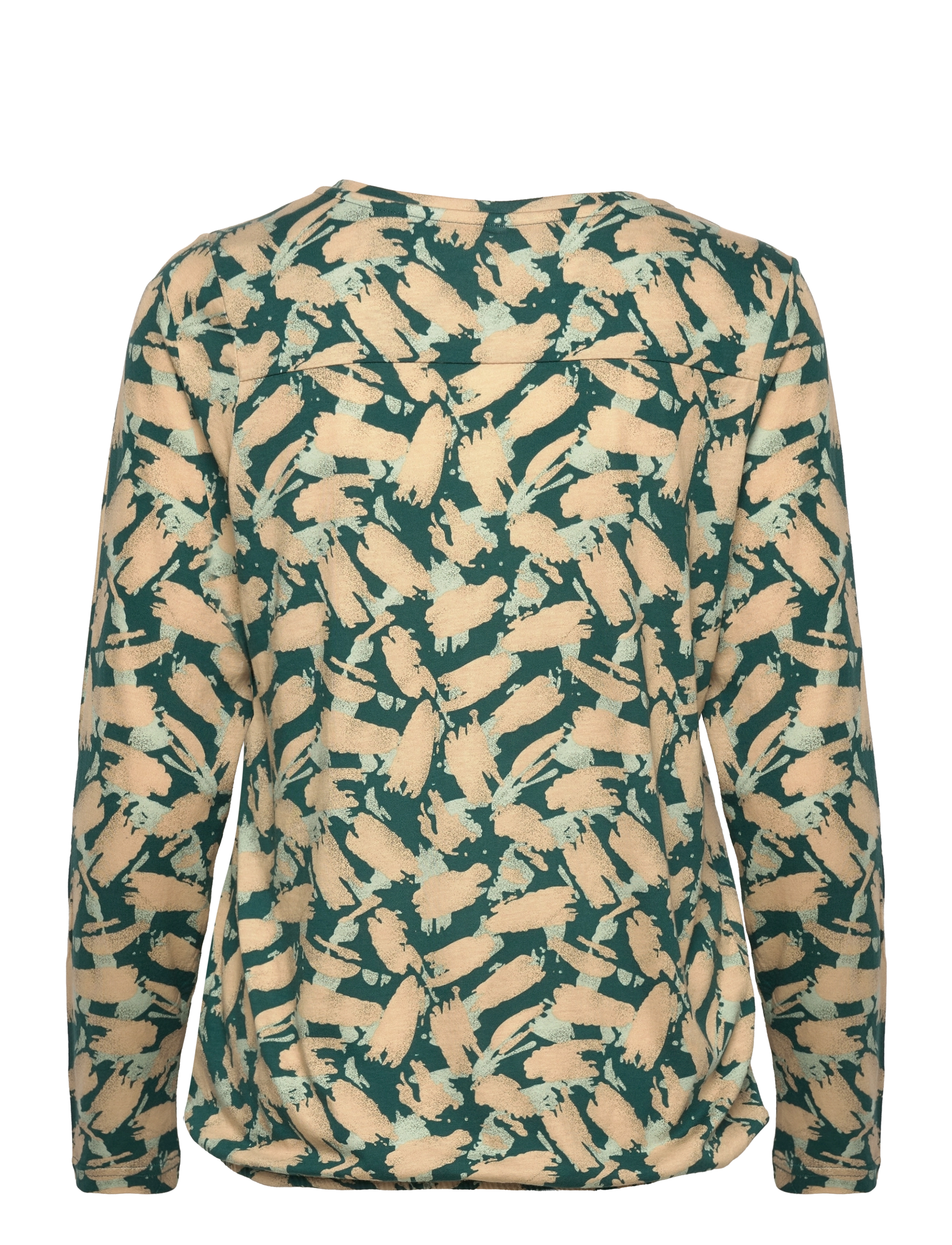 Soyaconcept - SC-FELICITY AOP - langærmede bluser - shady green combi - 2