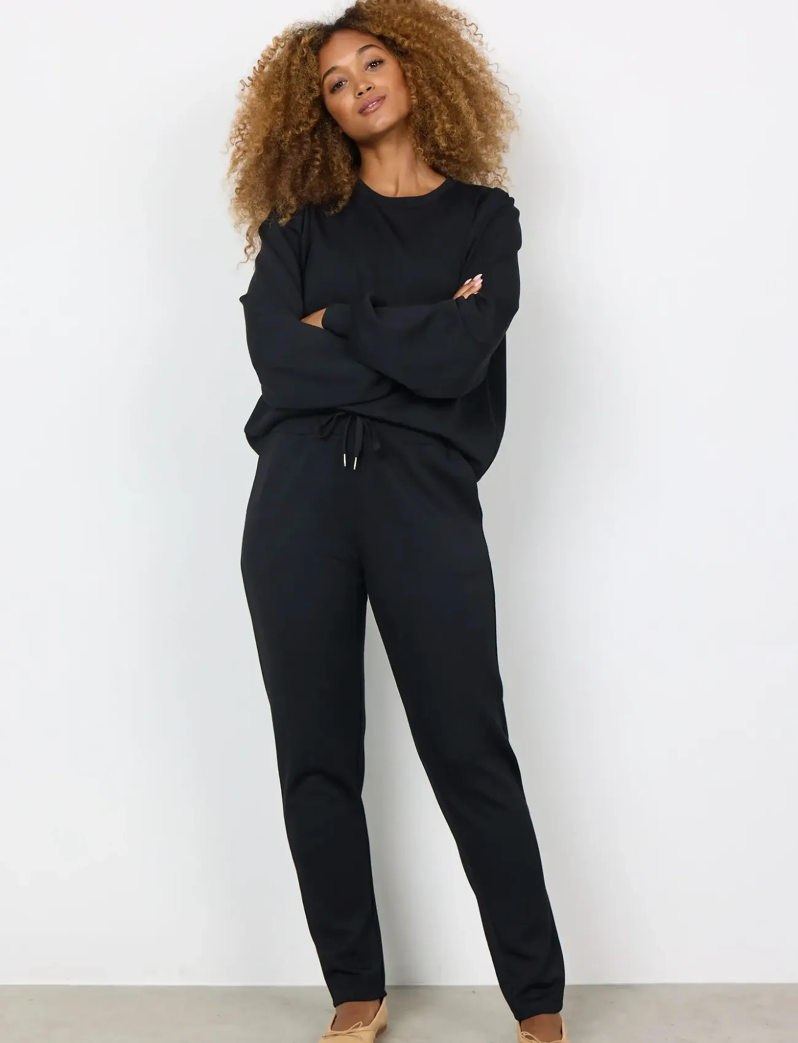 Soyaconcept Sc-Banu, M, Black, Bukser > Joggers, Dame