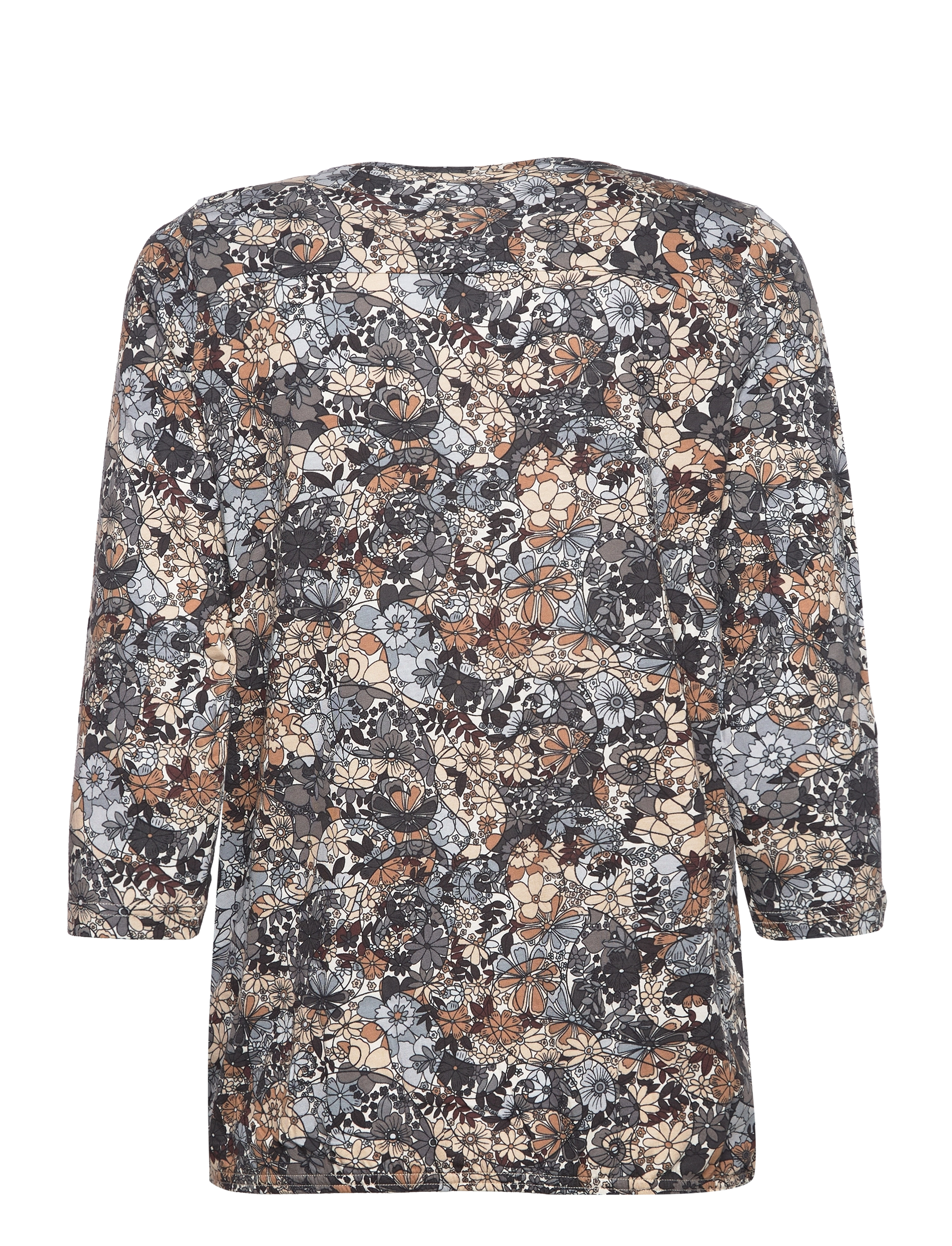 Soyaconcept - SC-FELICITY AOP - langærmede bluser - black combi - 2
