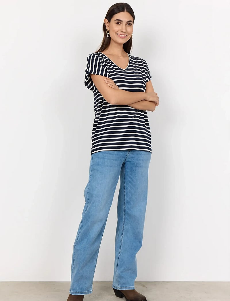 Soyaconcept - SC-KAIZA - t-shirts - navy combi - 4
