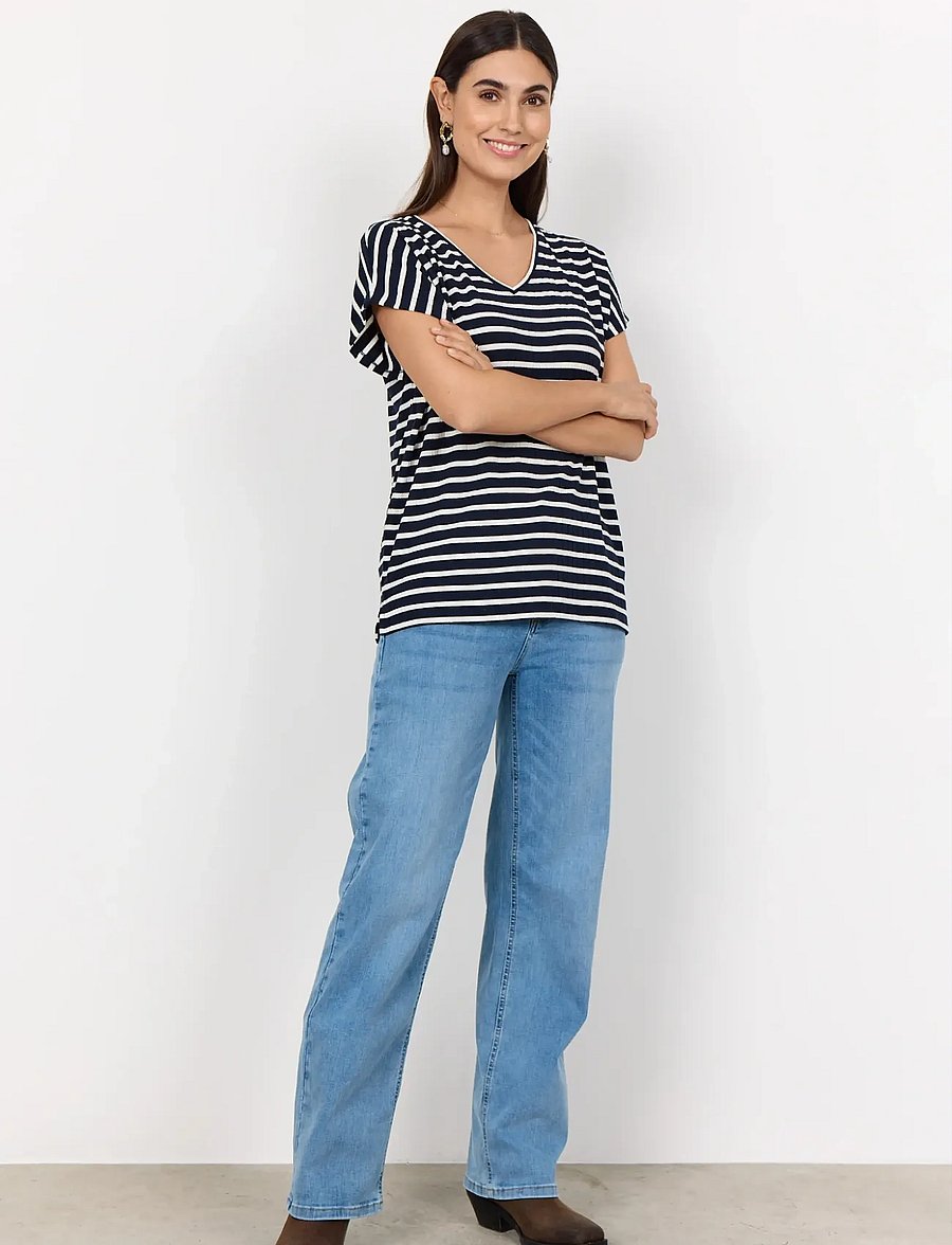 Soyaconcept - SC-KAIZA - t-shirts - navy combi - 4