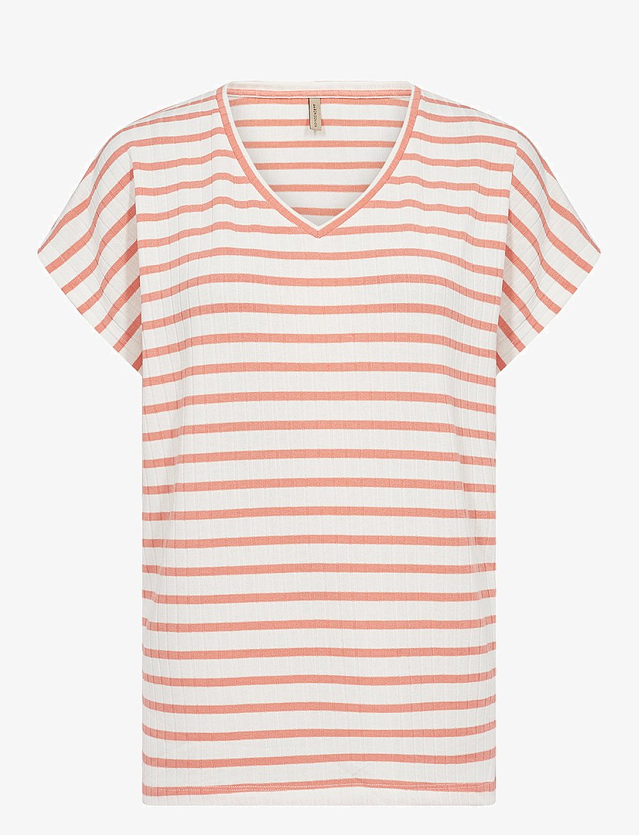 Soyaconcept - SC-KAIZA - t-shirts - peach combi - 1