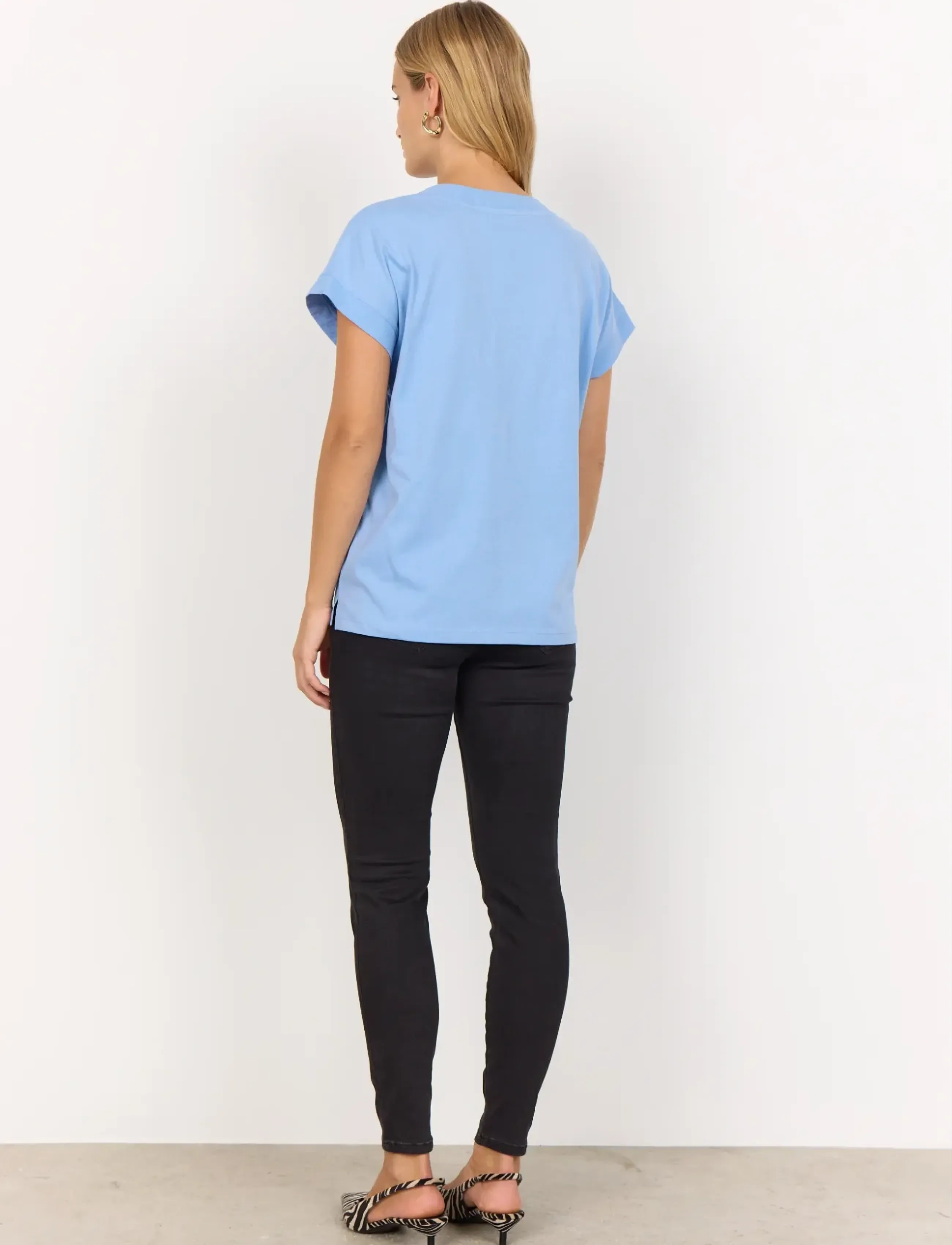 Soyaconcept - SC-DERBY - kortærmede bluser - air blue - 3