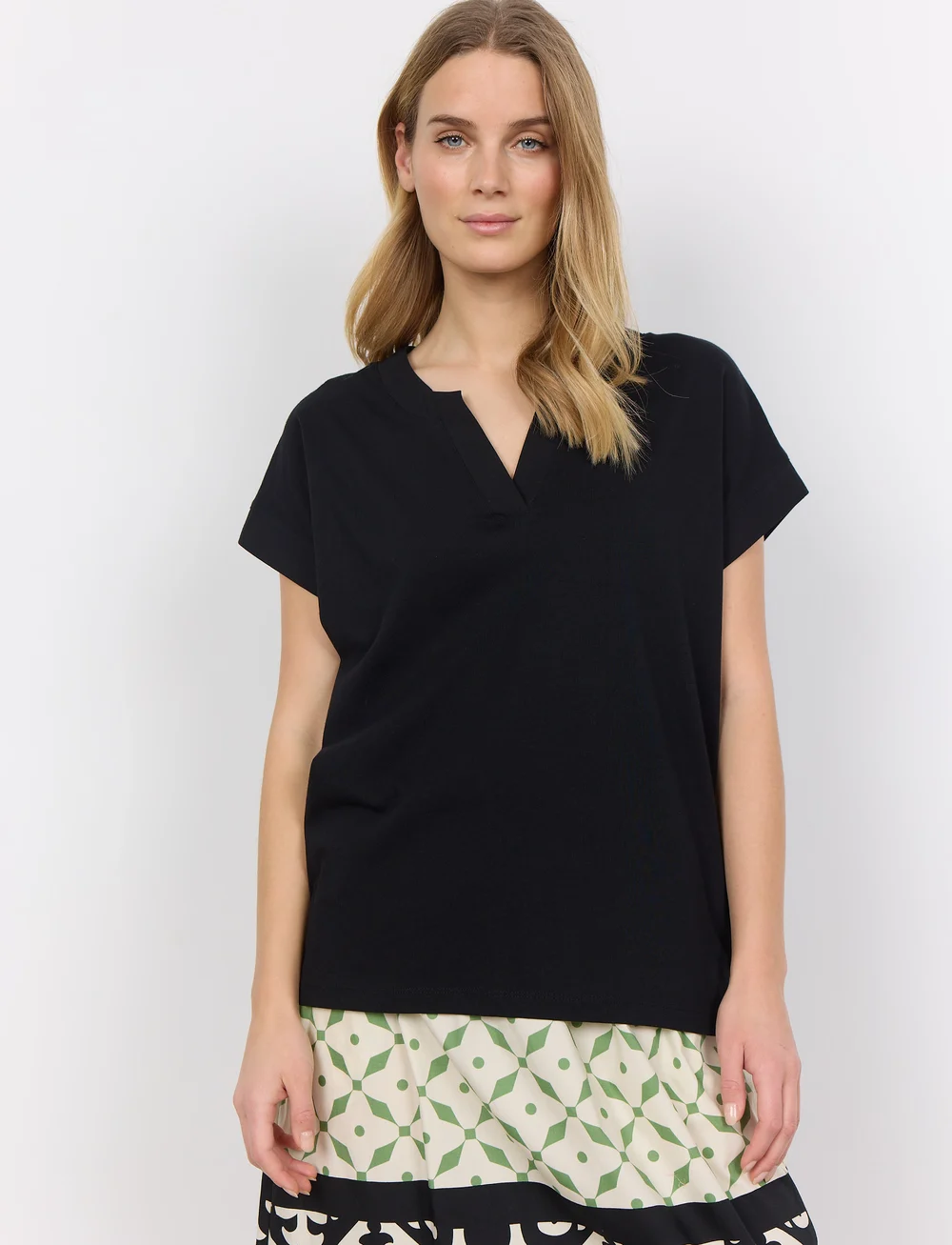 Soyaconcept - SC-DERBY - kortärmade blusar - black - 0