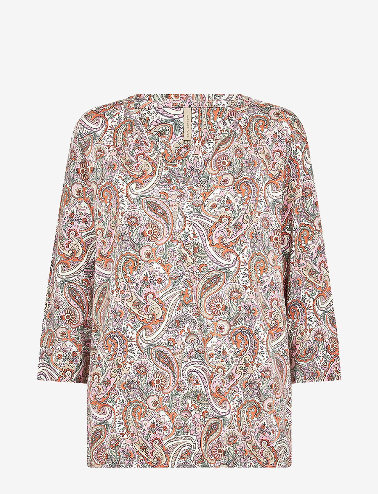 Soyaconcept - SC-FELICITY AOP - langærmede bluser - pink combi - 0