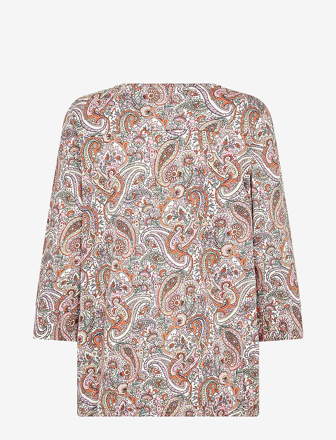 Soyaconcept - SC-FELICITY AOP - långärmade blusar - pink combi - 2