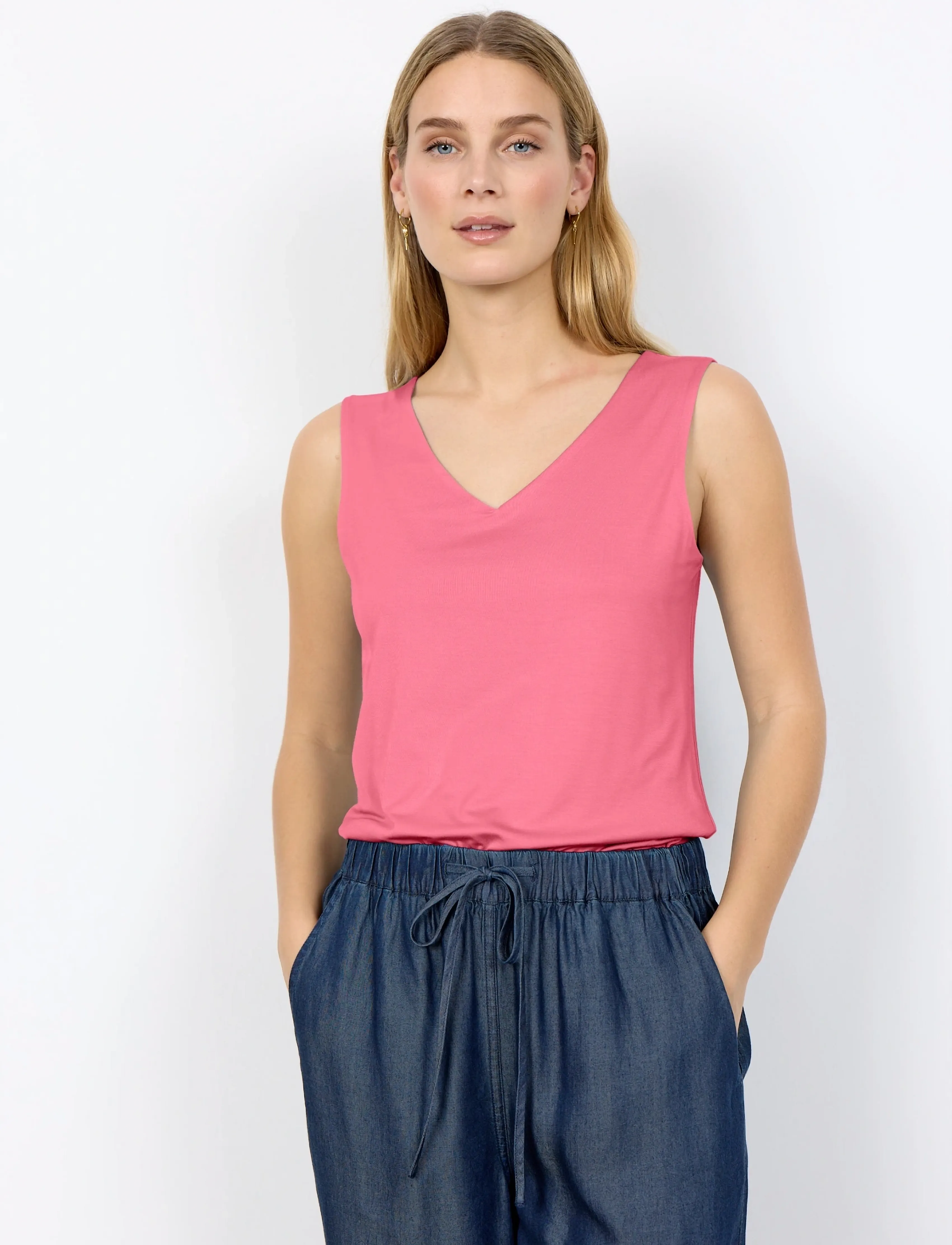 Soyaconcept SC-MARICA - Ermeløse topper - 4390 RAPTURE ROSE / pink/rose