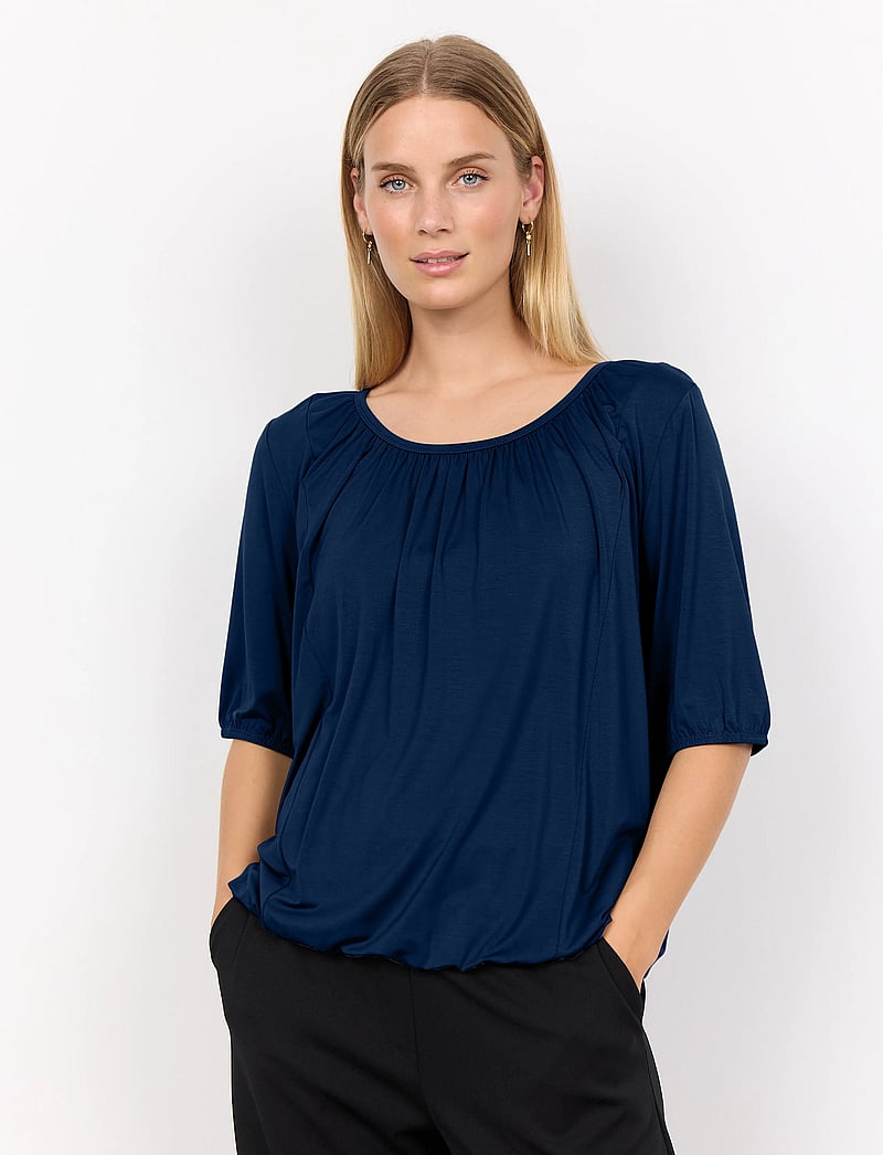 Soyaconcept - SC-MARICA - kurzämlige blusen - navy - 0