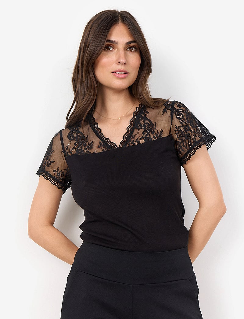 Soyaconcept - SC-RYAN - t-shirt & tops - black - 0