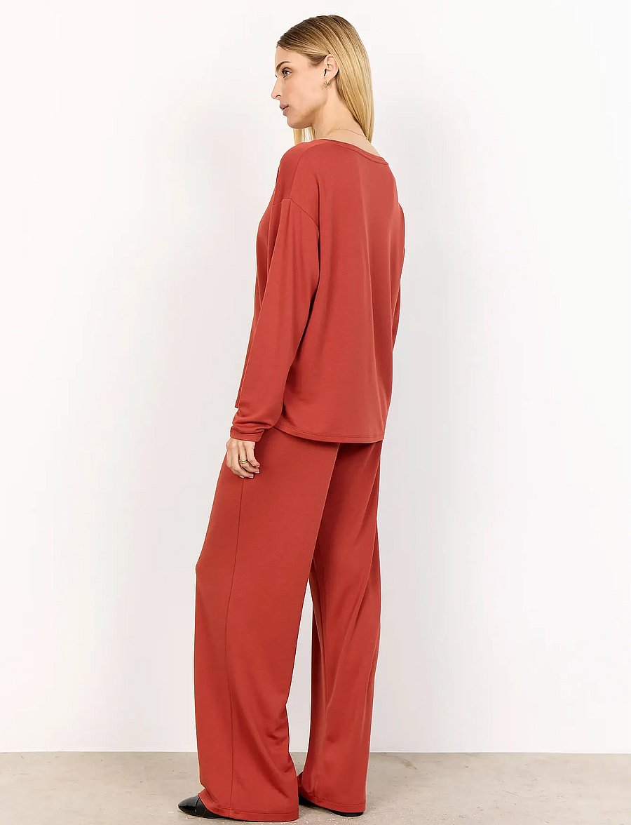 Soyaconcept - SC-FELUCCA - langærmede toppe - 4577 mineral red - 3