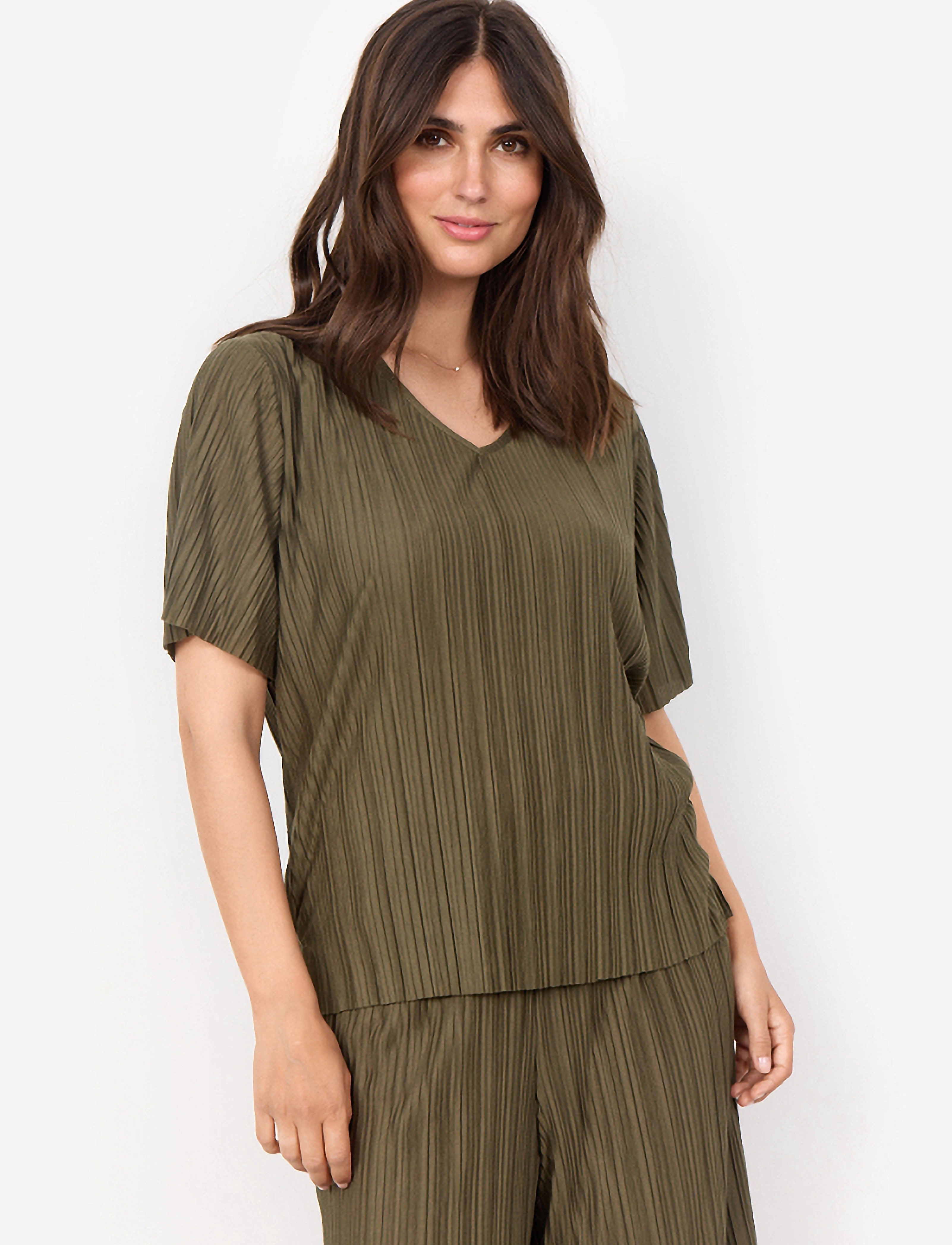 Soyaconcept SC-KIRIT - T-shirts & Toppe - OLIVE / green