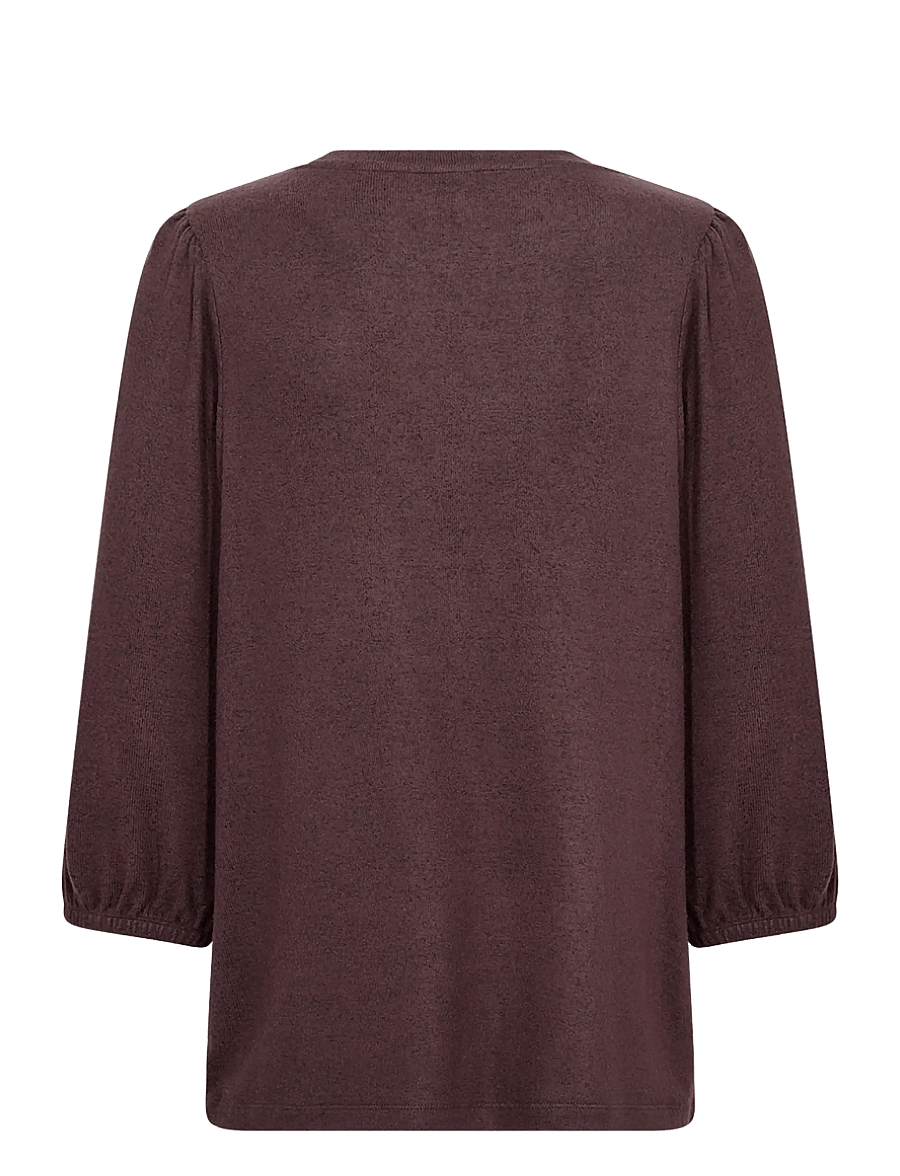 Soyaconcept - SC-BIARA - pikkade varrukatega pluusid - 98980 chocolate plum melange - 2