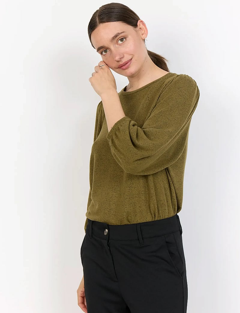 Soyaconcept - SC-BIARA - langärmlige blusen - 97230 misty olive mel - 0