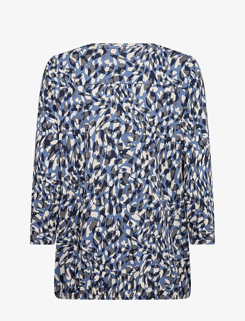 Soyaconcept - SC-FELICITY AOP - kortærmede bluser - blue iris combi - 2