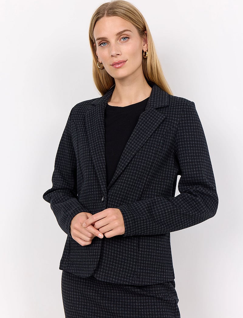 Soyaconcept - SC-ISOBEL - enkelknäppta kavajer - black combi - 0