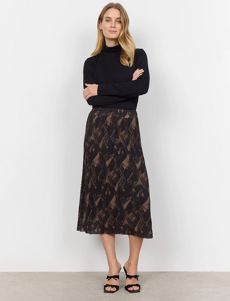 Soyaconcept - SC-ILIANE - midi-röcke - desert brown combi - 0