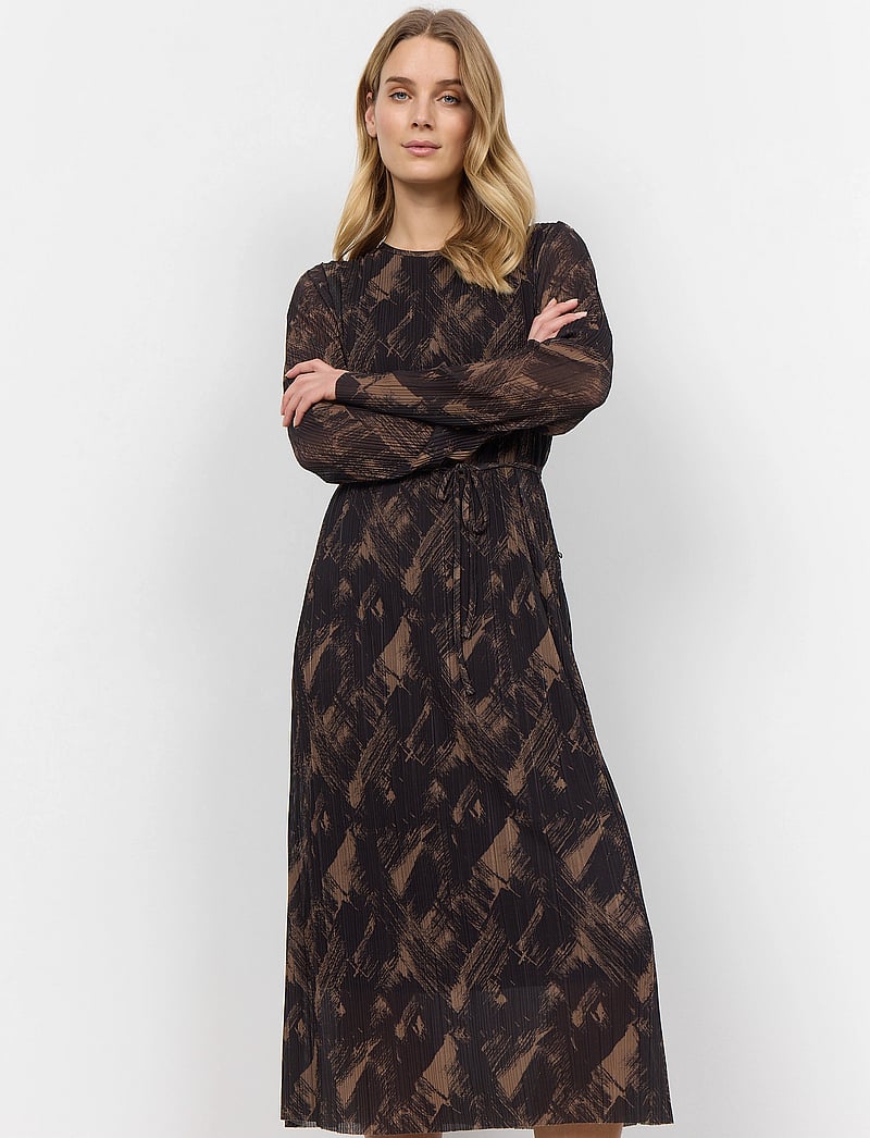 Soyaconcept - SC-ILIANE - midikleider - desert brown combi - 0