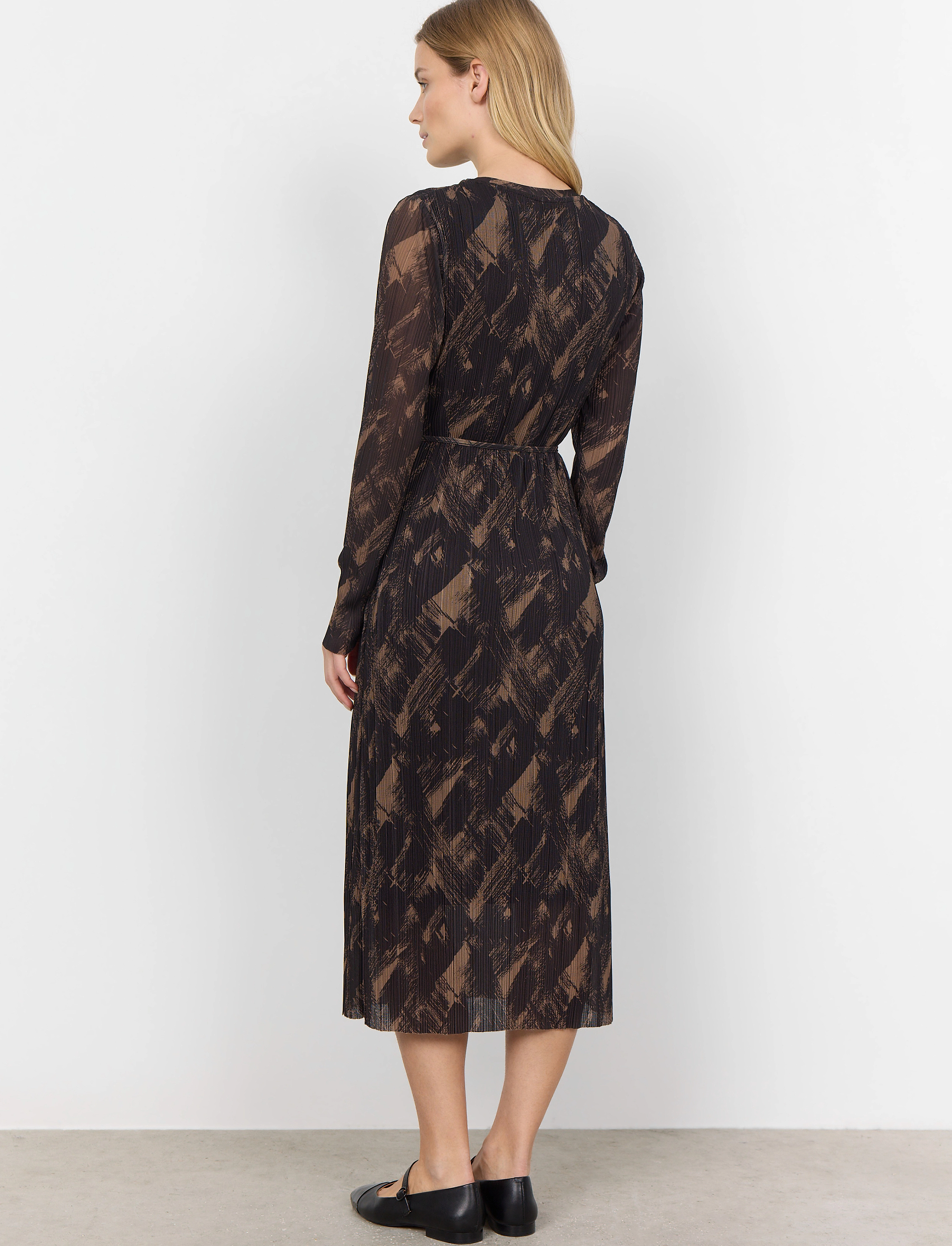 Soyaconcept - SC-ILIANE - midiklänningar - desert brown combi - 4