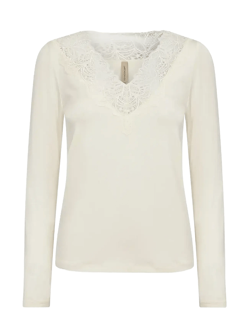 Soyaconcept - SC-MARICA - långärmade toppar - 1620 cream - 1