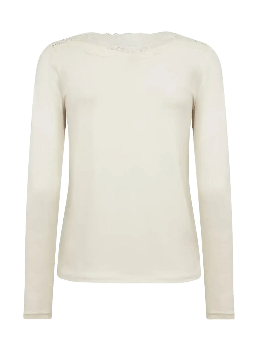 Soyaconcept - SC-MARICA - langærmede toppe - 1620 cream - 2