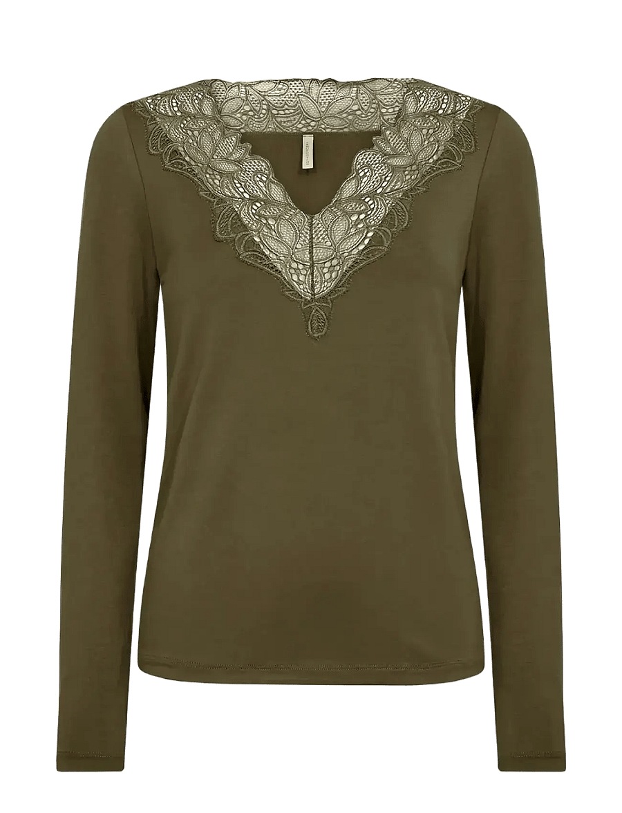 Soyaconcept - SC-MARICA - pikkade varrukatega alussärgid - 7965 dark olive - 1