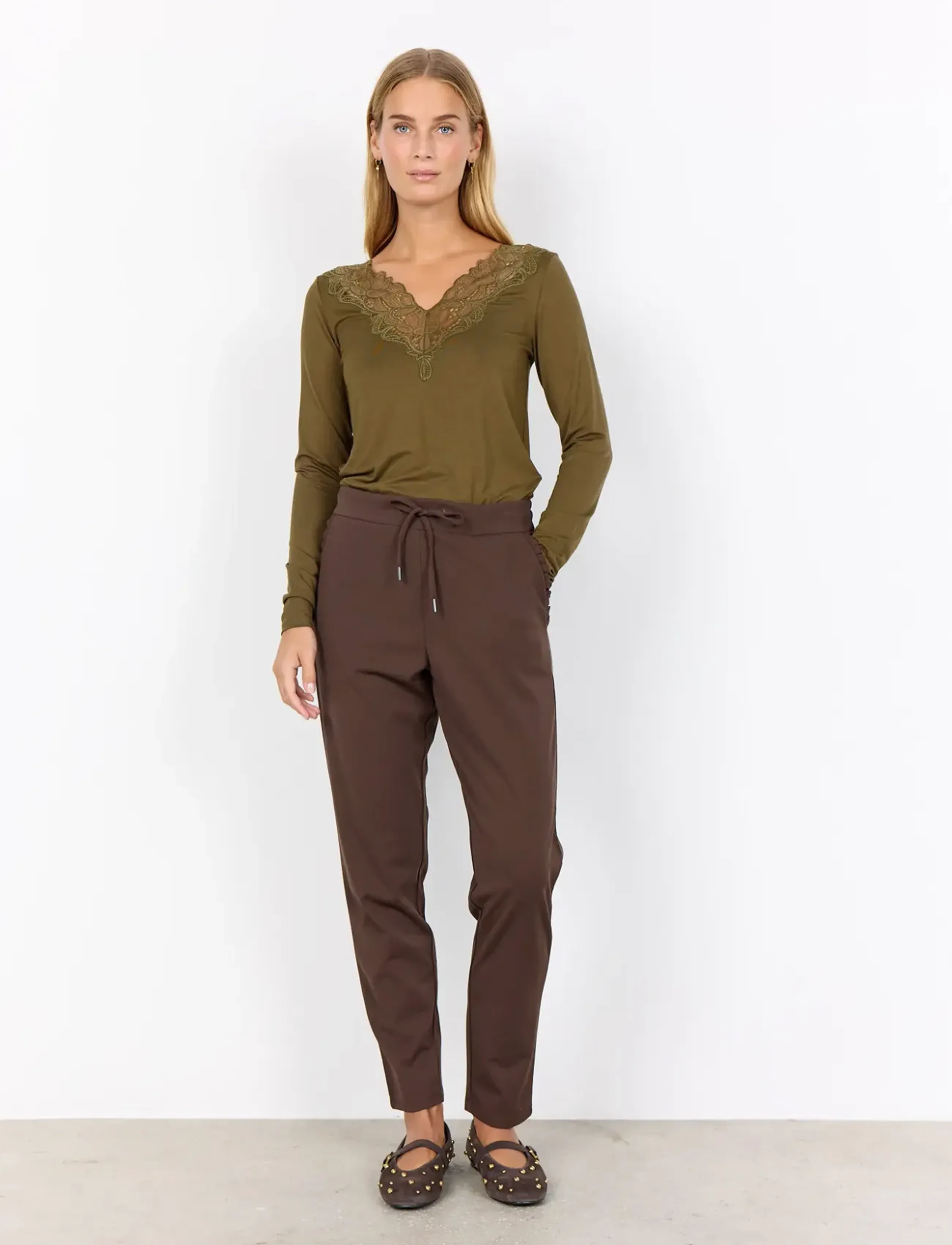 Soyaconcept - SC-MARICA - pikkade varrukatega alussärgid - 7965 dark olive - 4