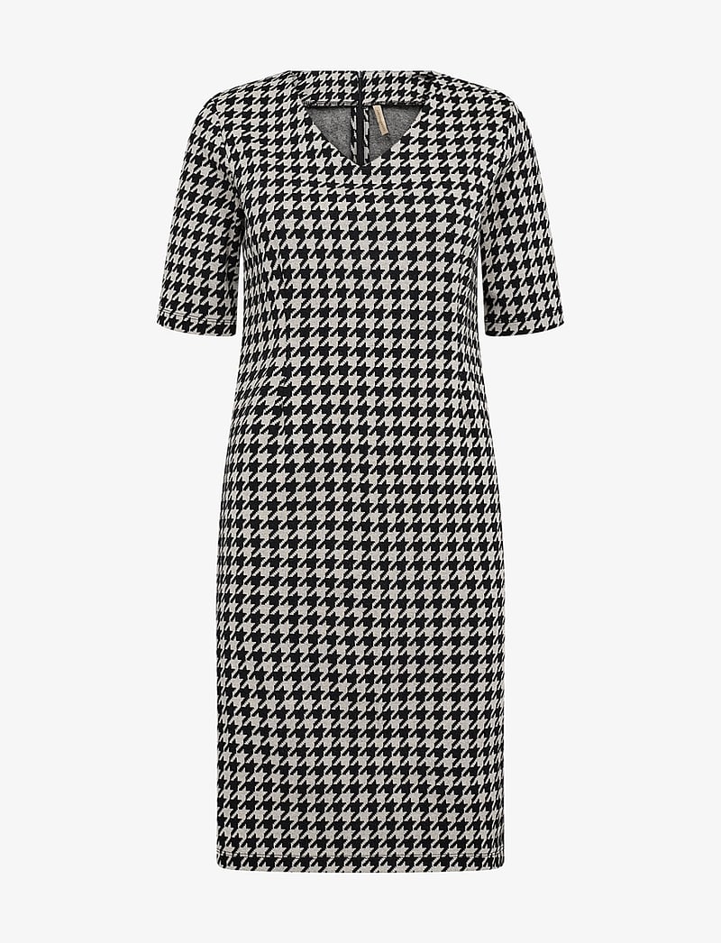 Soyaconcept - SC-IDINA - midikleider - cream combi - 1