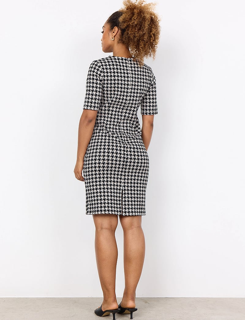 Soyaconcept - SC-IDINA - midikleider - cream combi - 3