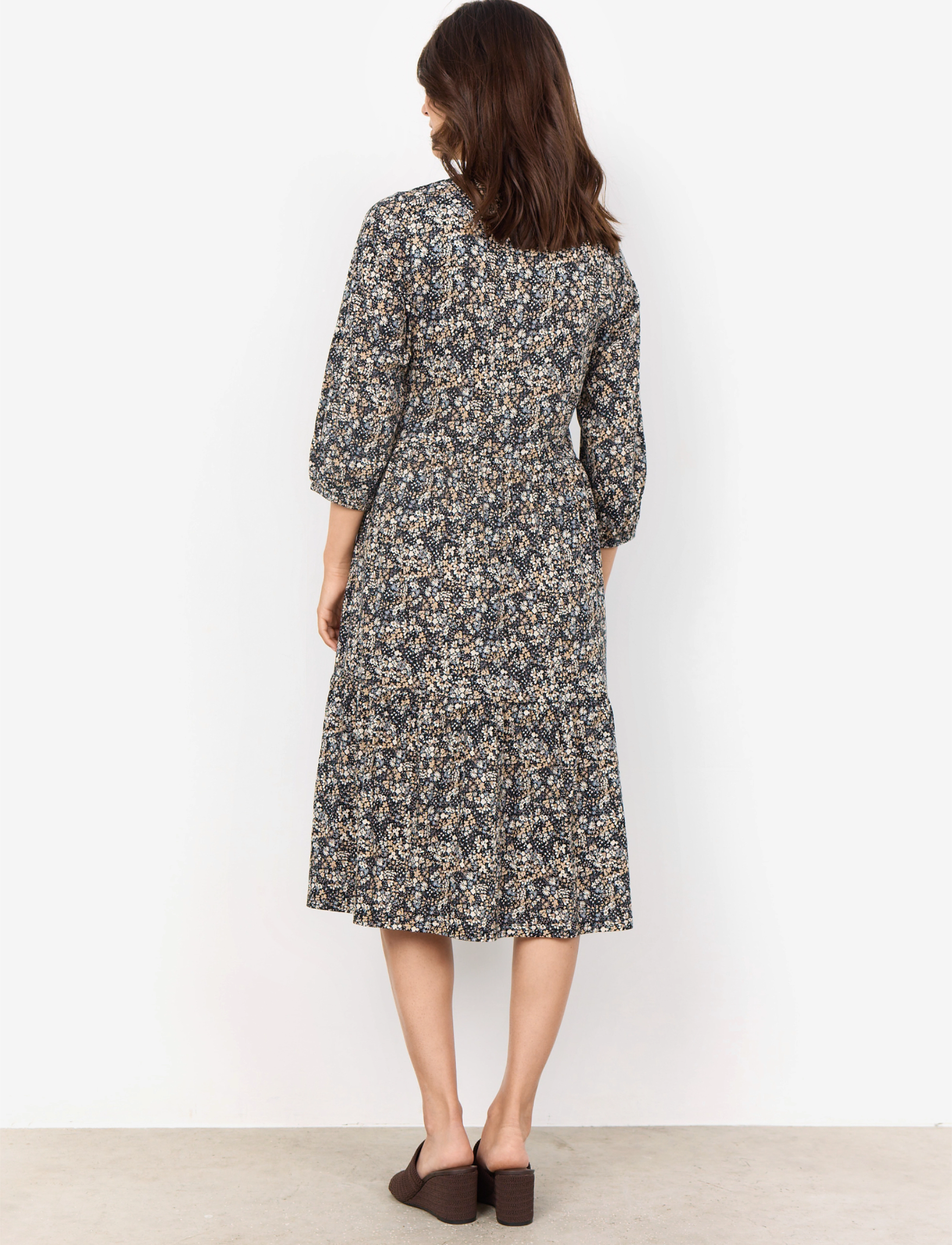 Soyaconcept - SC-FELICITY AOP - midikleidid - black combi - 4