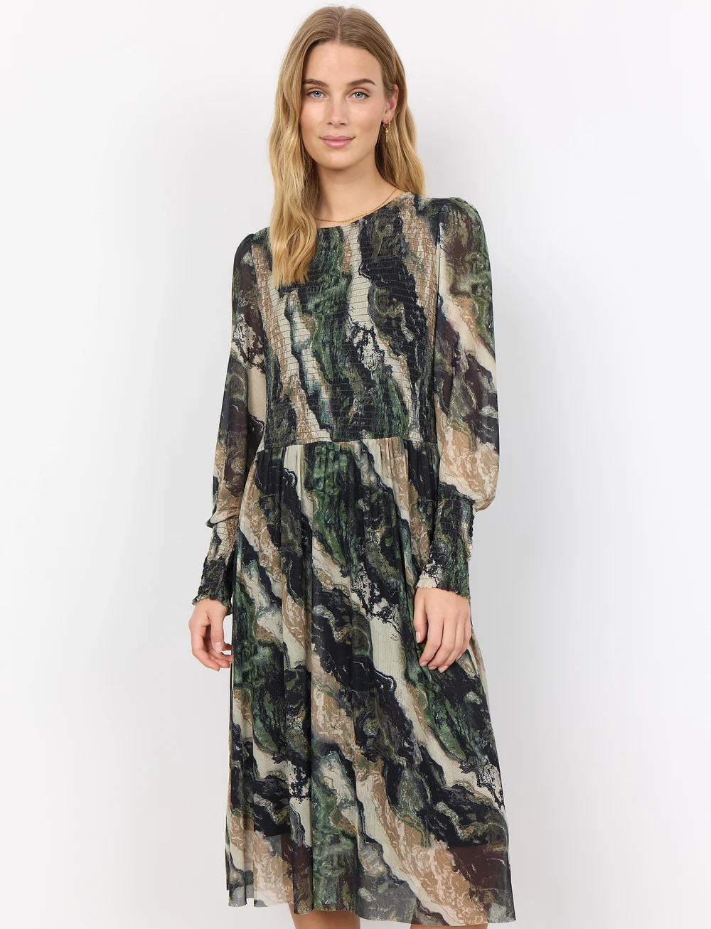 Soyaconcept - SC-ALDA AOP - sommerkleider - dark army combi - 0