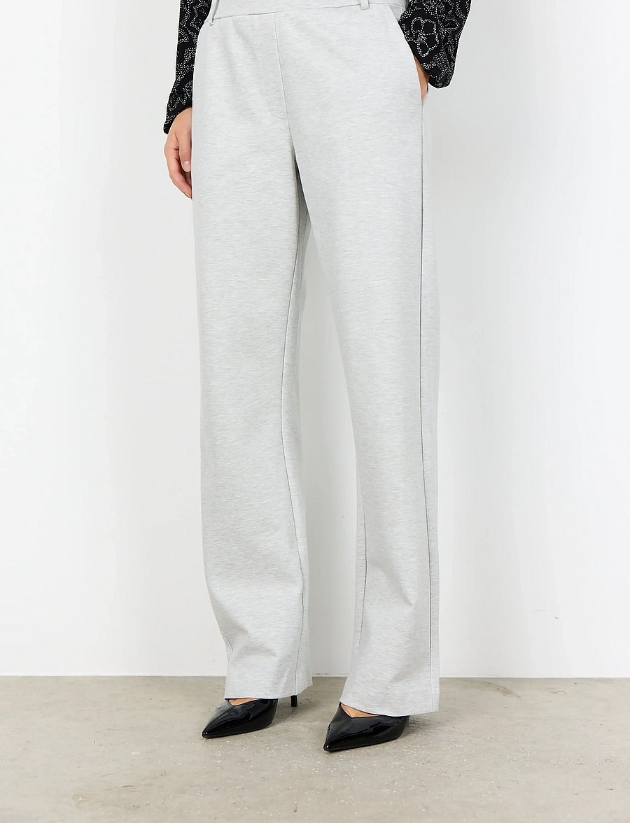Soyaconcept - SC-NANNI - sirge säärega püksid - 99110 lt grey melange - 3