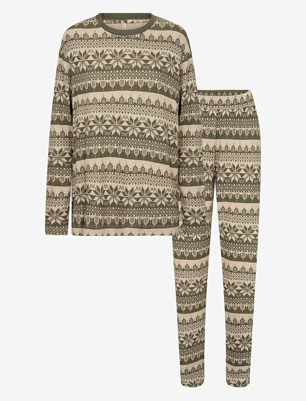 Soyaconcept - SC-BIARA AOP SET - dark olive melange combi - 0