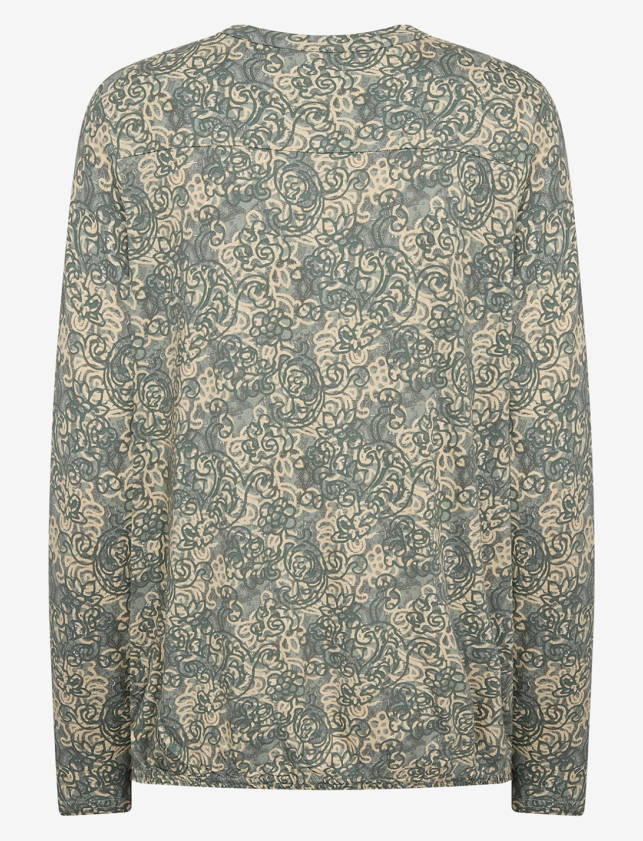 Soyaconcept - SC-FELICITY AOP - langärmlige blusen - mineral green combi - 1