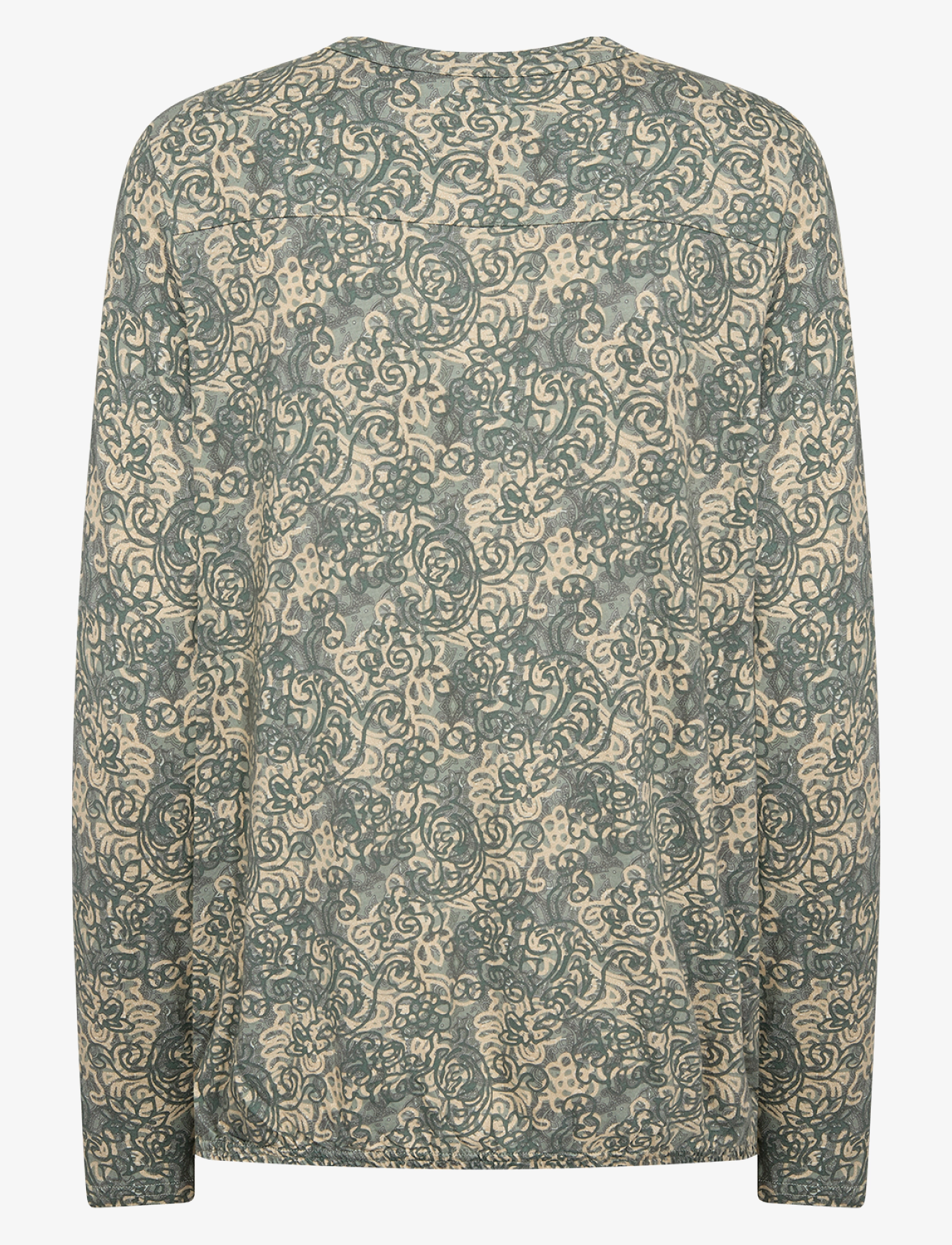 Soyaconcept - SC-FELICITY AOP - long sleeved blouses - mineral green combi - 1