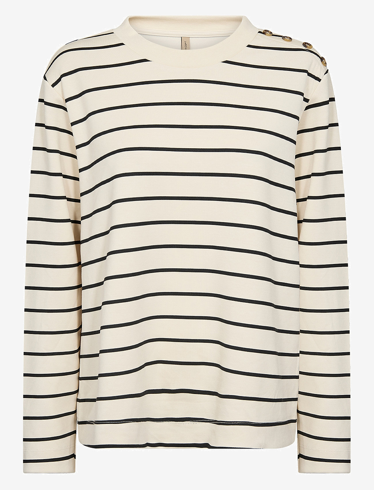 Soyaconcept - SC-BARNI - langærmede bluser - cream combi - 1
