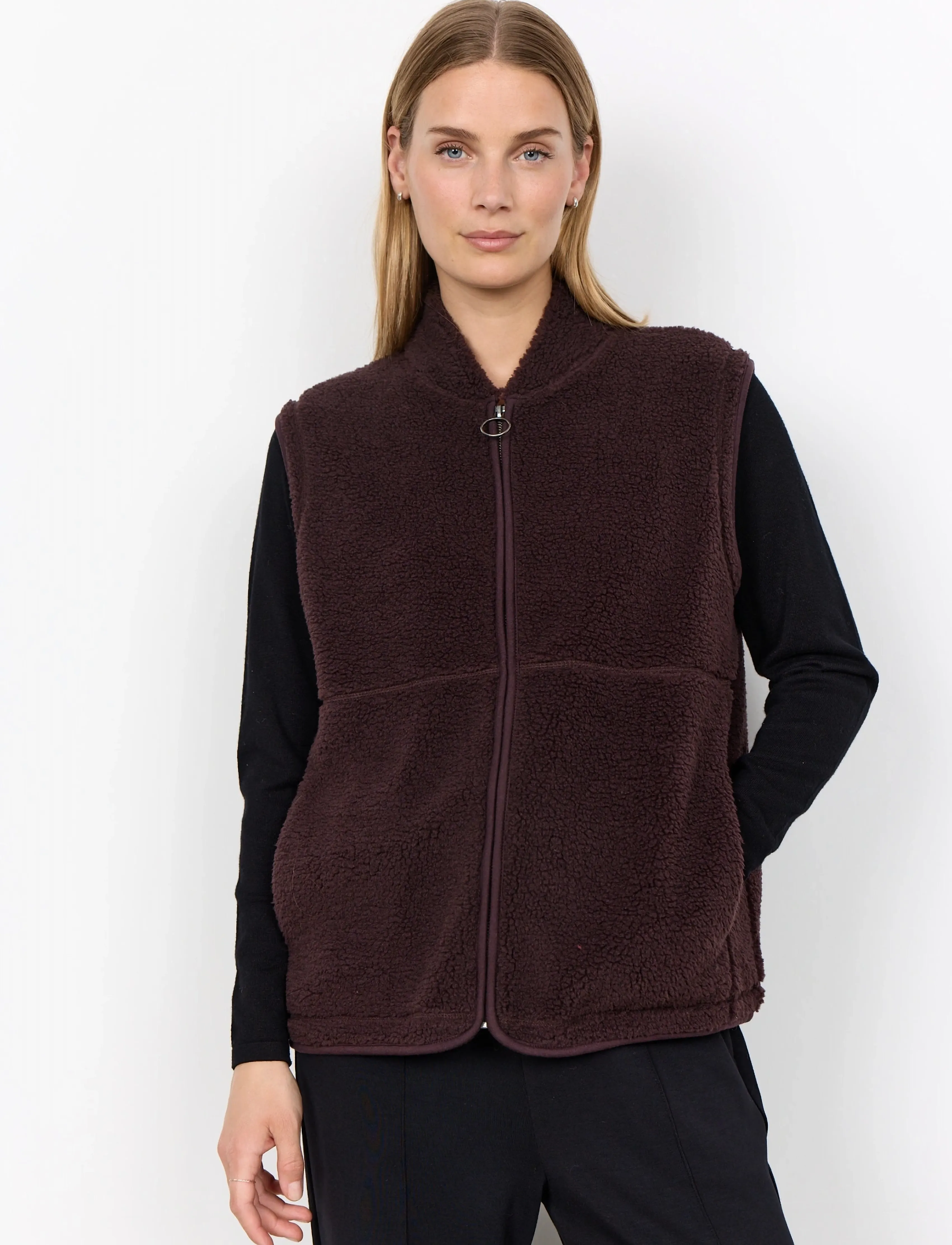Soyaconcept Sc-Onyx, XXL, Westen, Braun - Fleece & Teddy Frauen