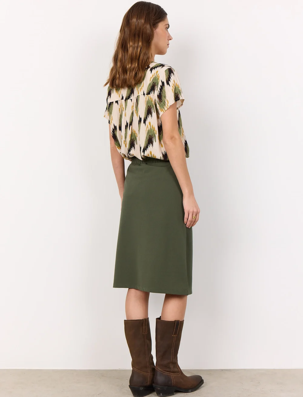 Soyaconcept - SC-SIHAM - midi nederdele - dark army - 5