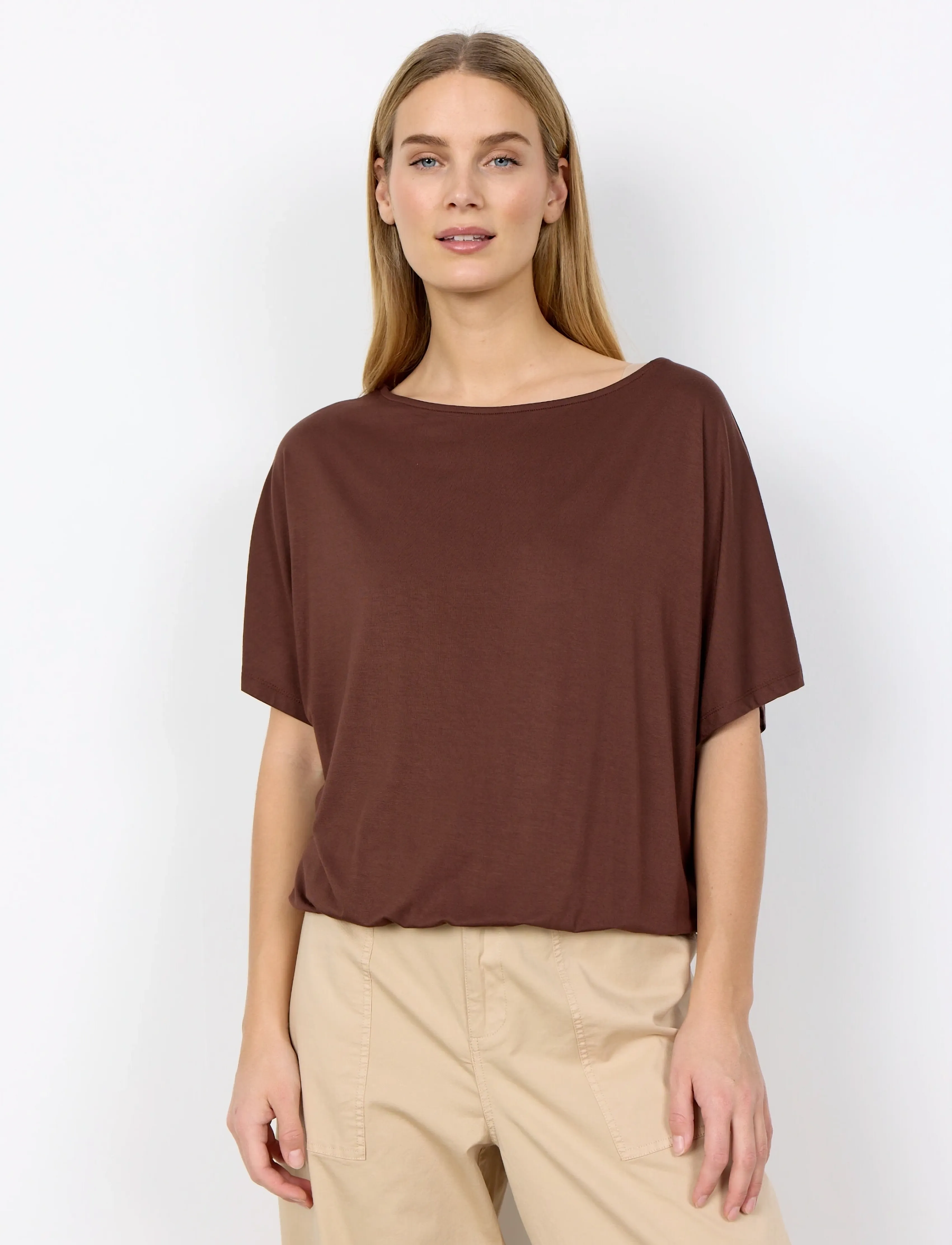 Soyaconcept SC-MARICA - T-shirts - 8900 ROCKY ROAD / brown