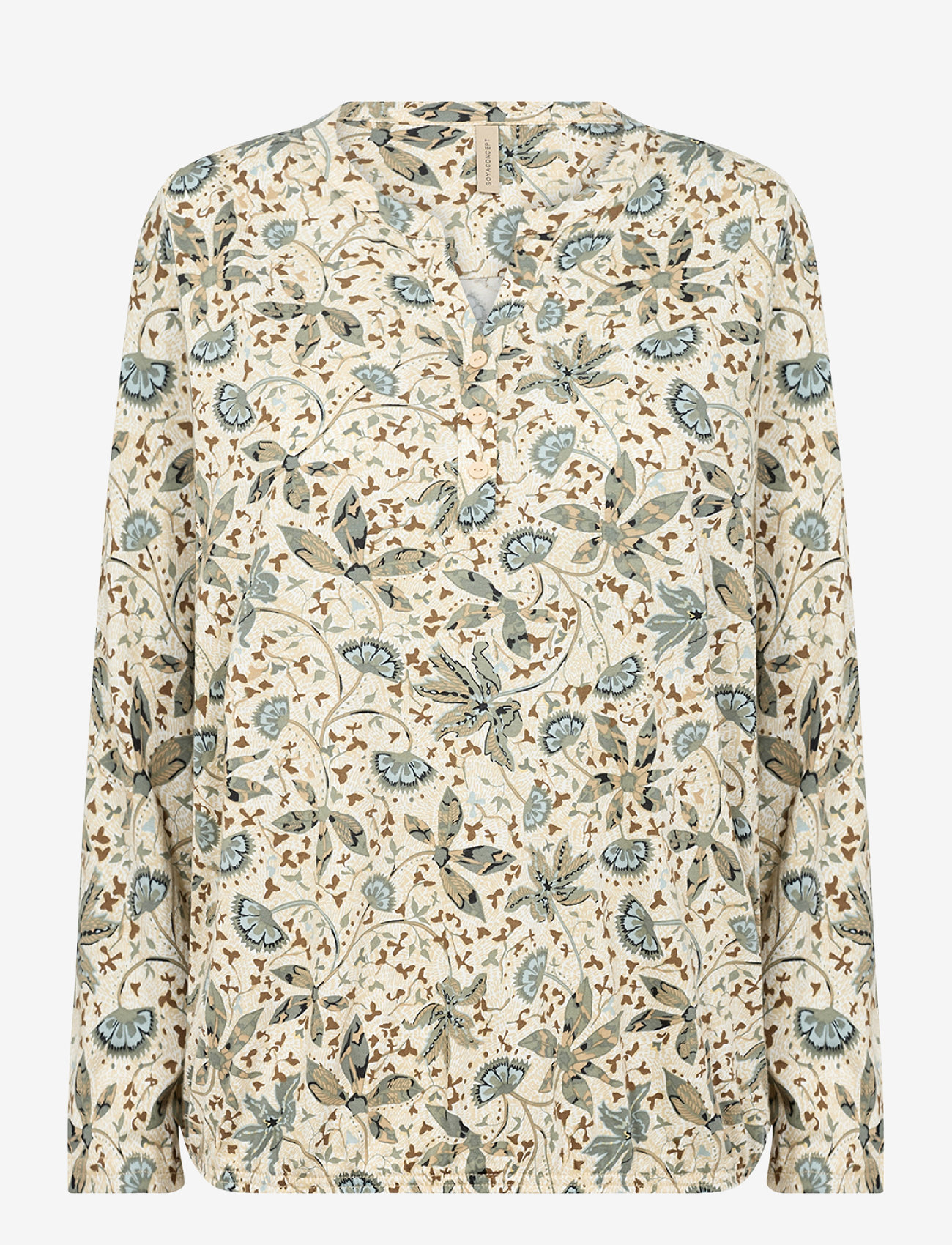 Soyaconcept - SC-FELICITY AOP - langärmlige blusen - misty combi - 1