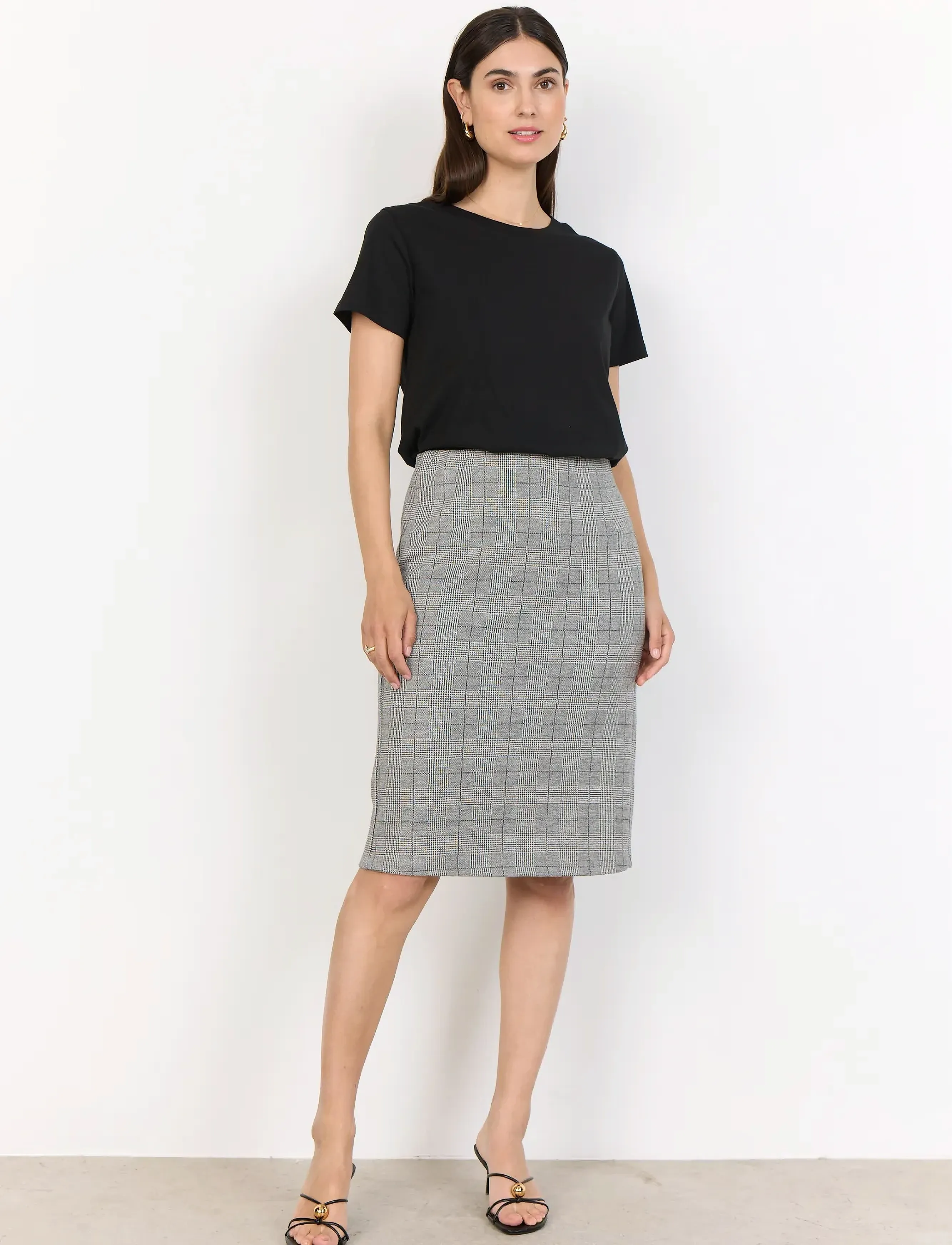 Soyaconcept SC-PRIX - Midi-jurken - 99110 LT GREY MELANGE COMBI / grey