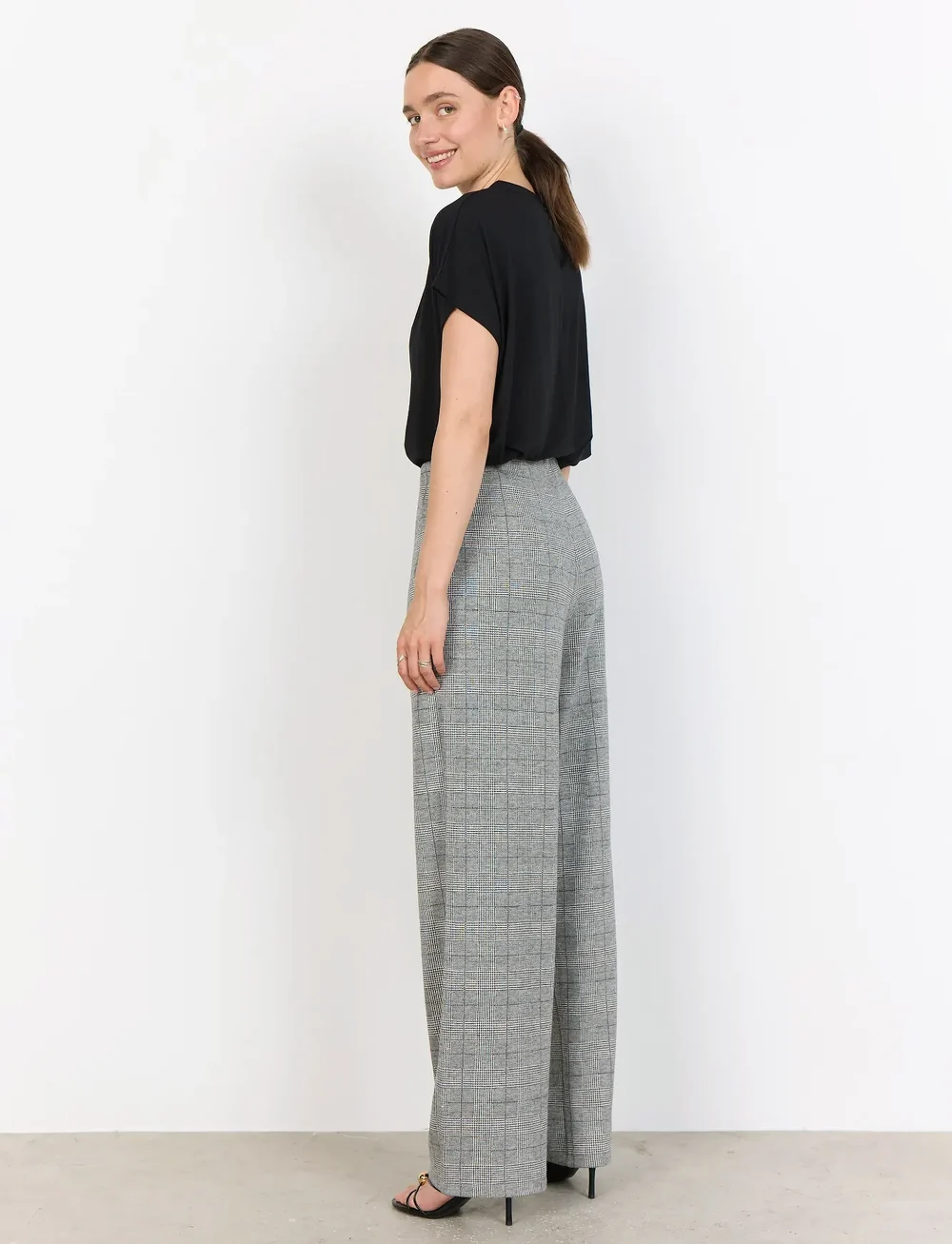 Soyaconcept - SC-PRIX - bukser med lige ben - 99110 lt grey melange combi - 3