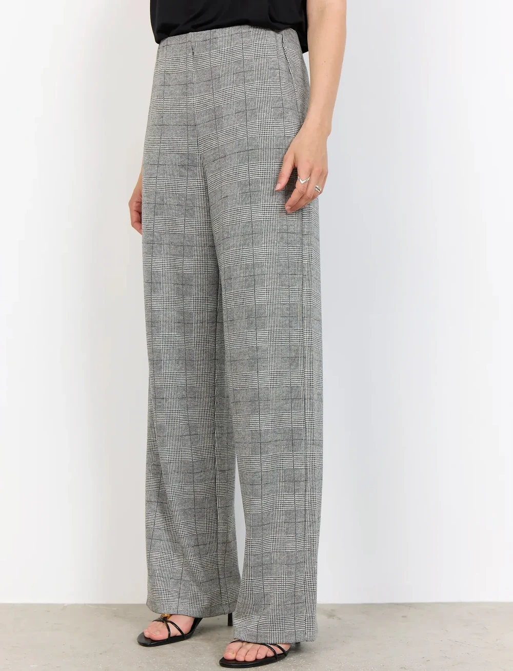 Soyaconcept - SC-PRIX - bukser med lige ben - 99110 lt grey melange combi - 4