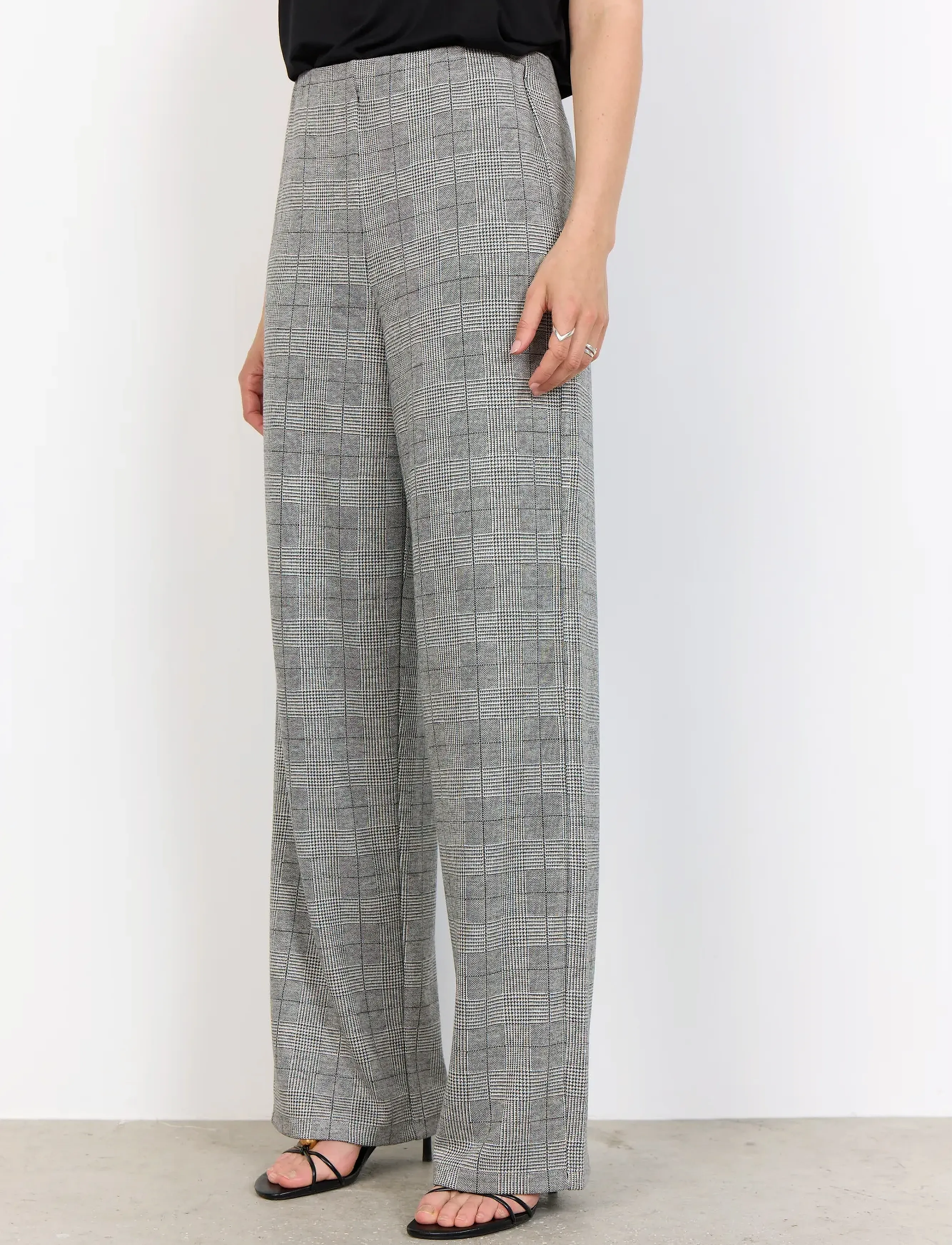 Soyaconcept - SC-PRIX - straight leg hosen - 99110 lt grey melange combi - 4