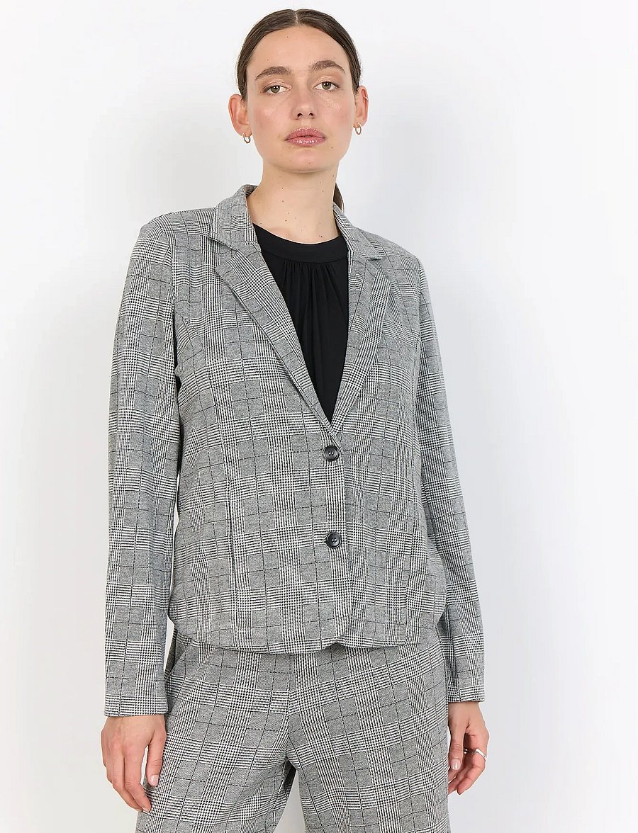 Soyaconcept - SC-PRIX - enkelknäppta kavajer - 99110 lt grey melange combi - 0