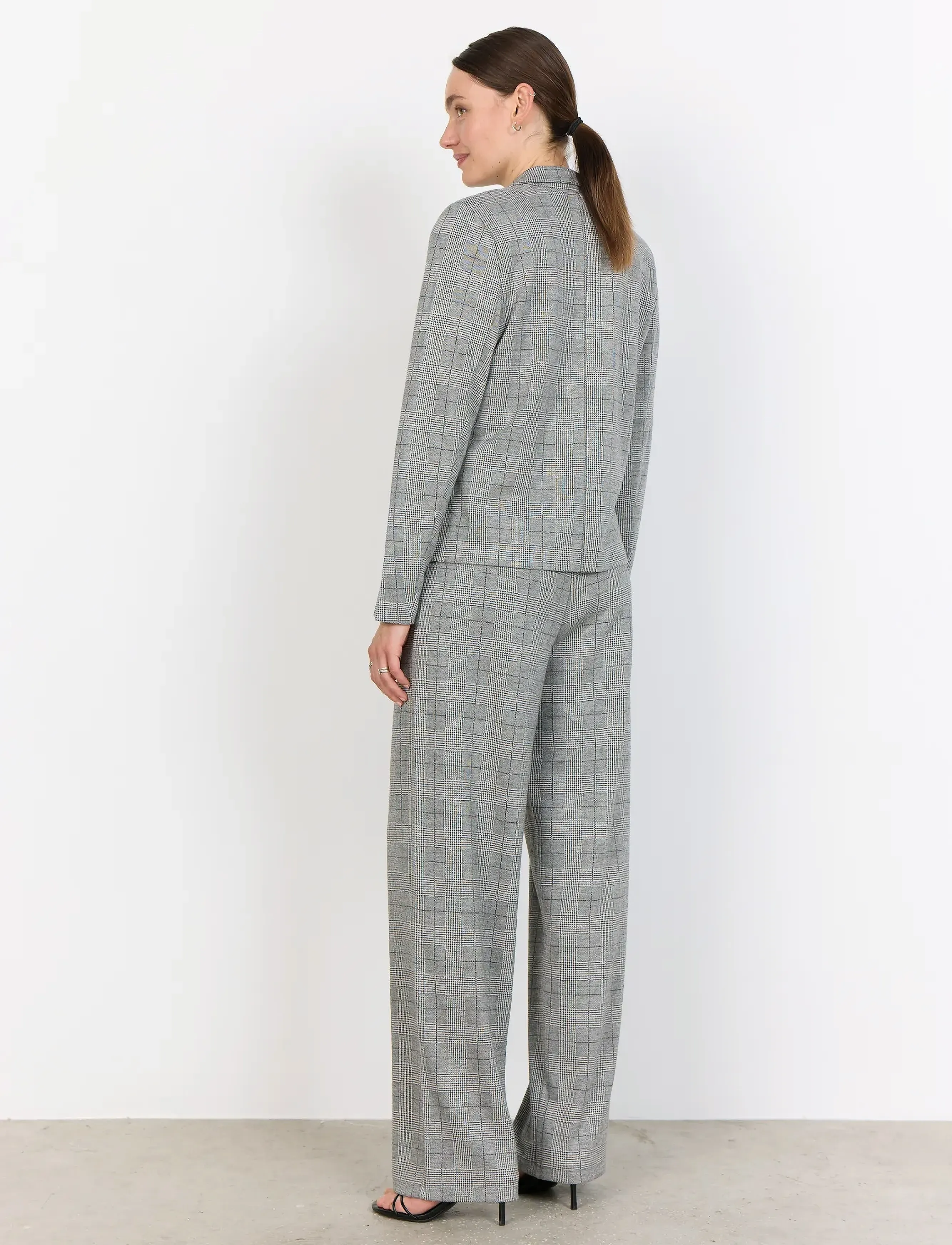 Soyaconcept - SC-PRIX - einreihige blazer - 99110 lt grey melange combi - 3