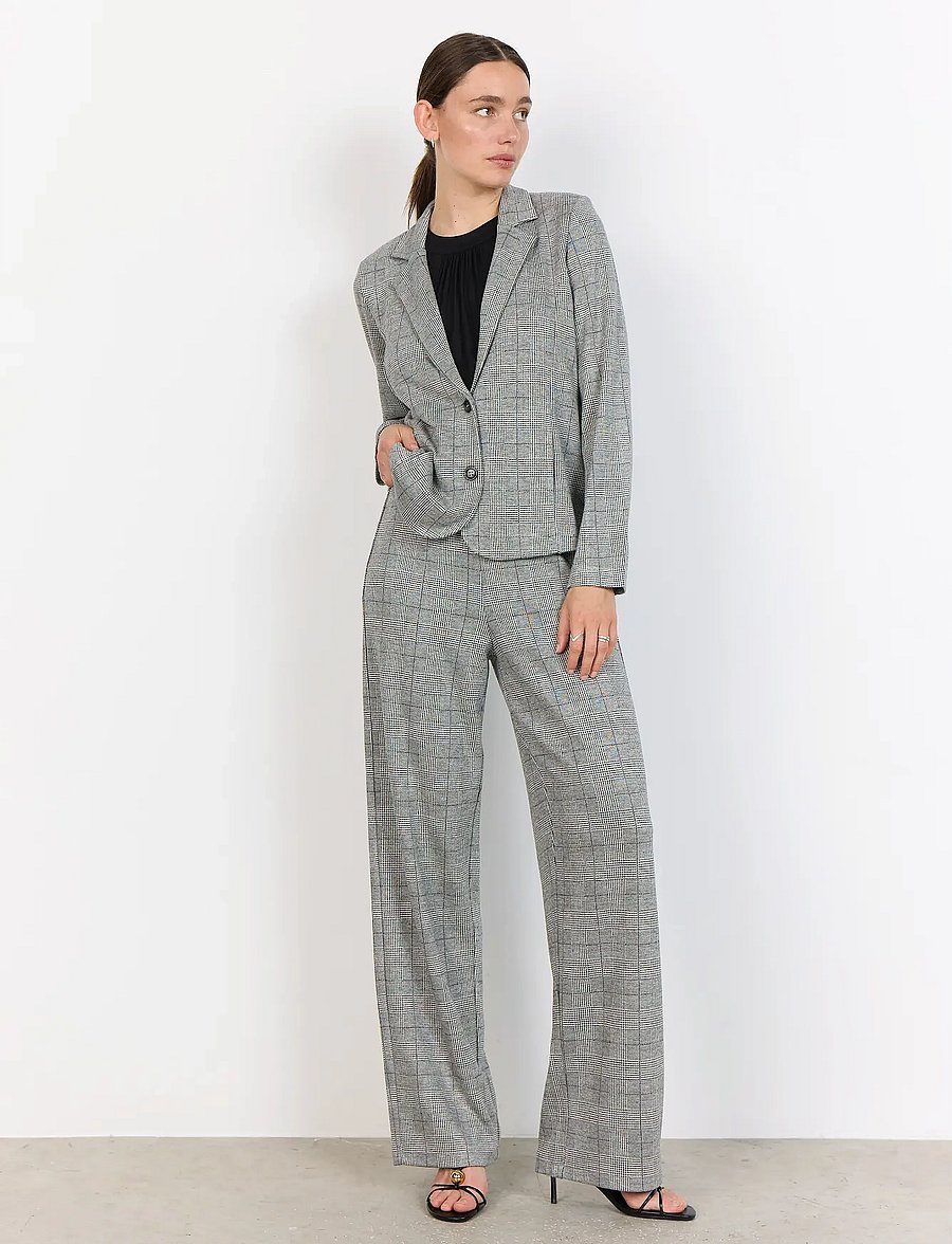 Soyaconcept - SC-PRIX - enkelknäppta kavajer - 99110 lt grey melange combi - 4