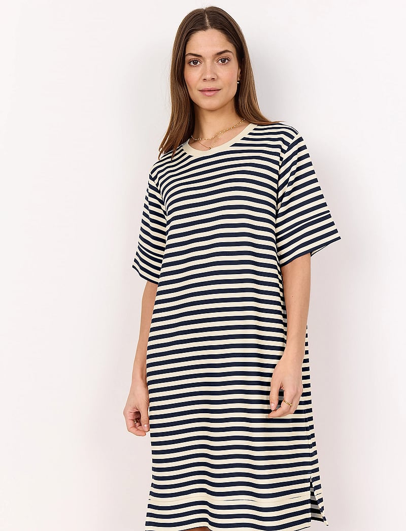 Soyaconcept - SC-BARNI - t-shirt-kleider - navy combi - 0