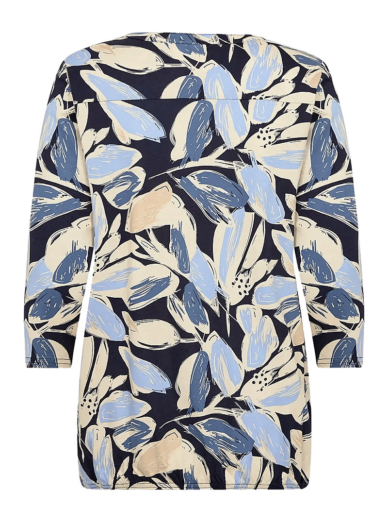 Soyaconcept - SC-FELICITY AOP - langärmlige blusen - 6252c hydrangea combi - 2