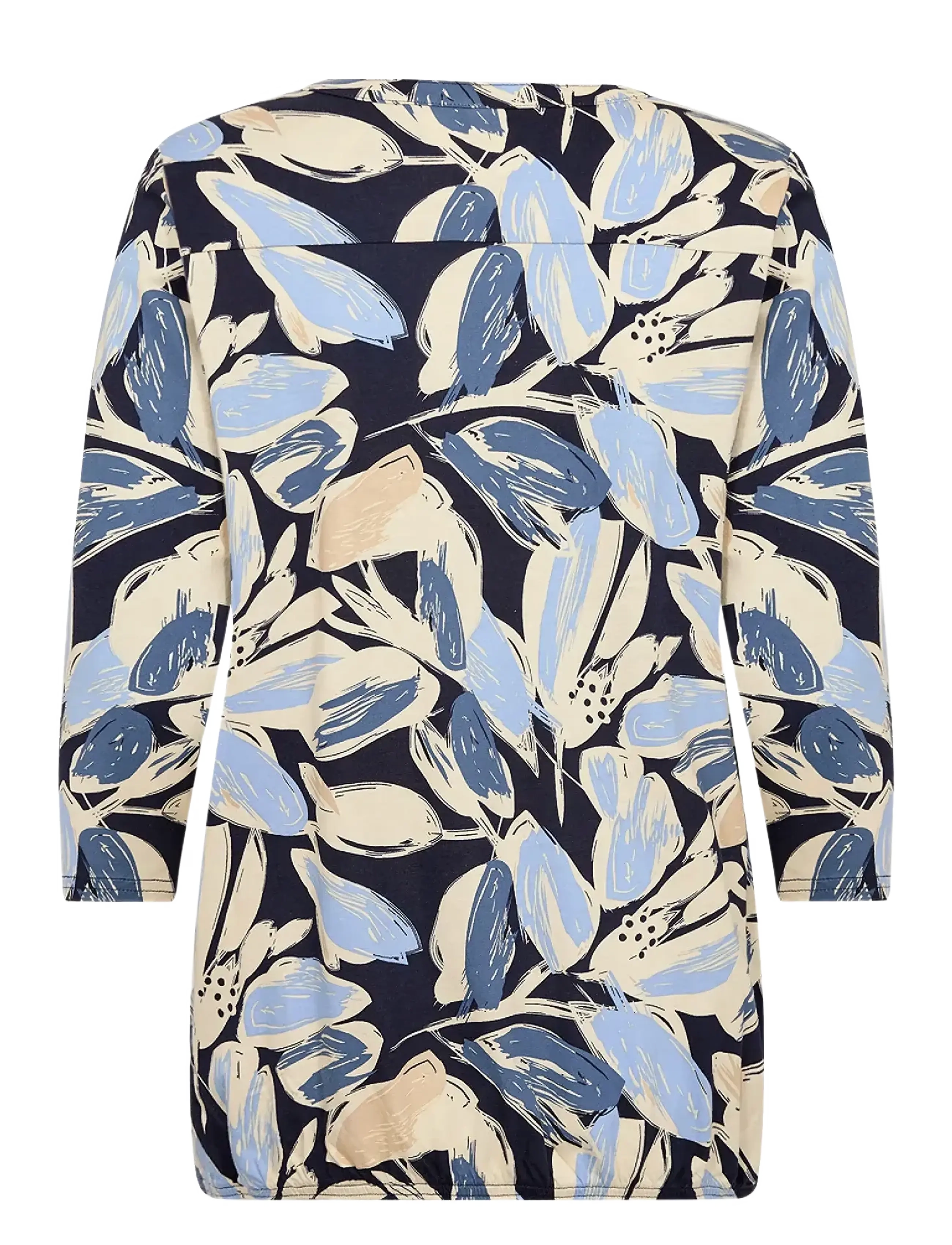 Soyaconcept - SC-FELICITY AOP - pitkähihaiset puserot - 6252c hydrangea combi - 2
