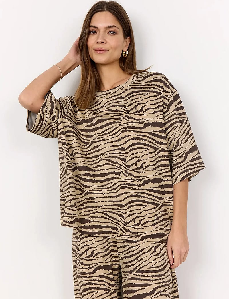 Soyaconcept - SC-SALOME - t-skjorter - 8694c hot fudge combi - 4